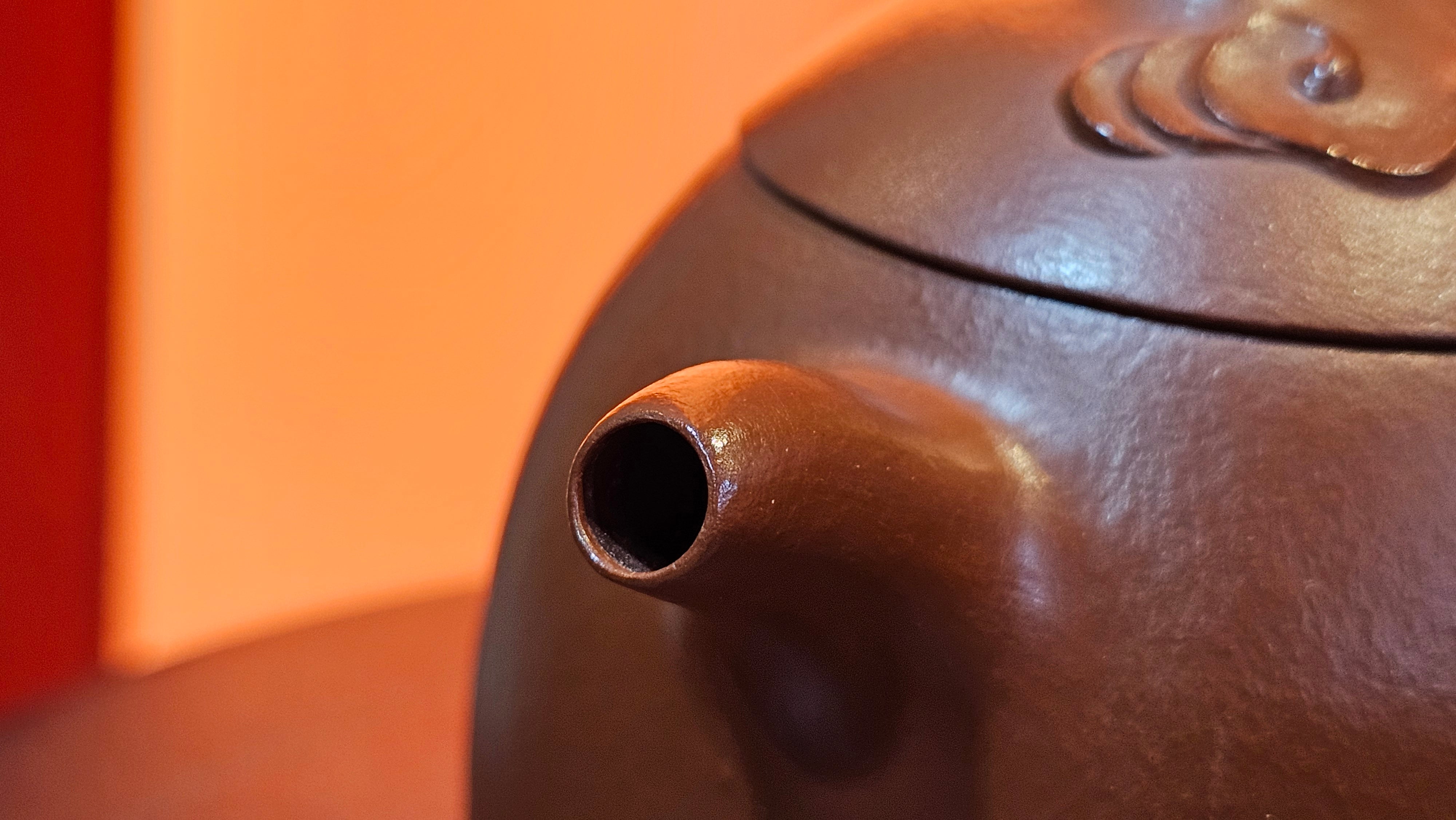 Qin Quan 秦权, with Oriental Clouds Embellishments 云朵贴花工艺, 191.3ml, Xiao Mei Yao Zhu Ni 小煤窑朱泥, by Craftsman Chen Yue Fei 陈跃飞 ~!Congratulations to Mr B.J.! 1014hrs 5th Oct 2025, Summerville, Canada🇨🇦!