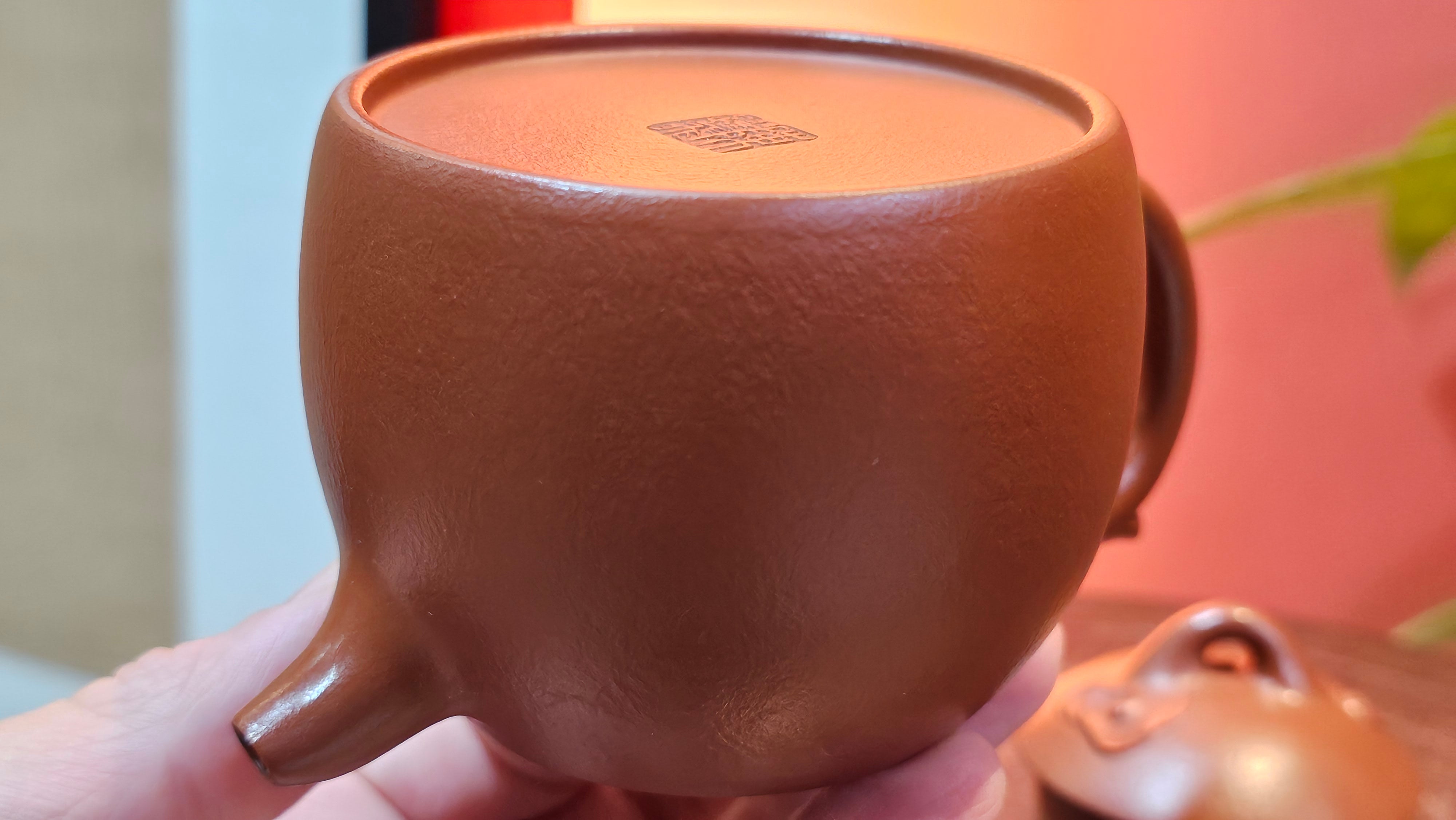 Qin Quan 秦权, with Oriental Clouds Embellishments 云朵贴花工艺, 191.3ml, Xiao Mei Yao Zhu Ni 小煤窑朱泥, by Craftsman Chen Yue Fei 陈跃飞 ~!Congratulations to Mr B.J.! 1014hrs 5th Oct 2025, Summerville, Canada🇨🇦!