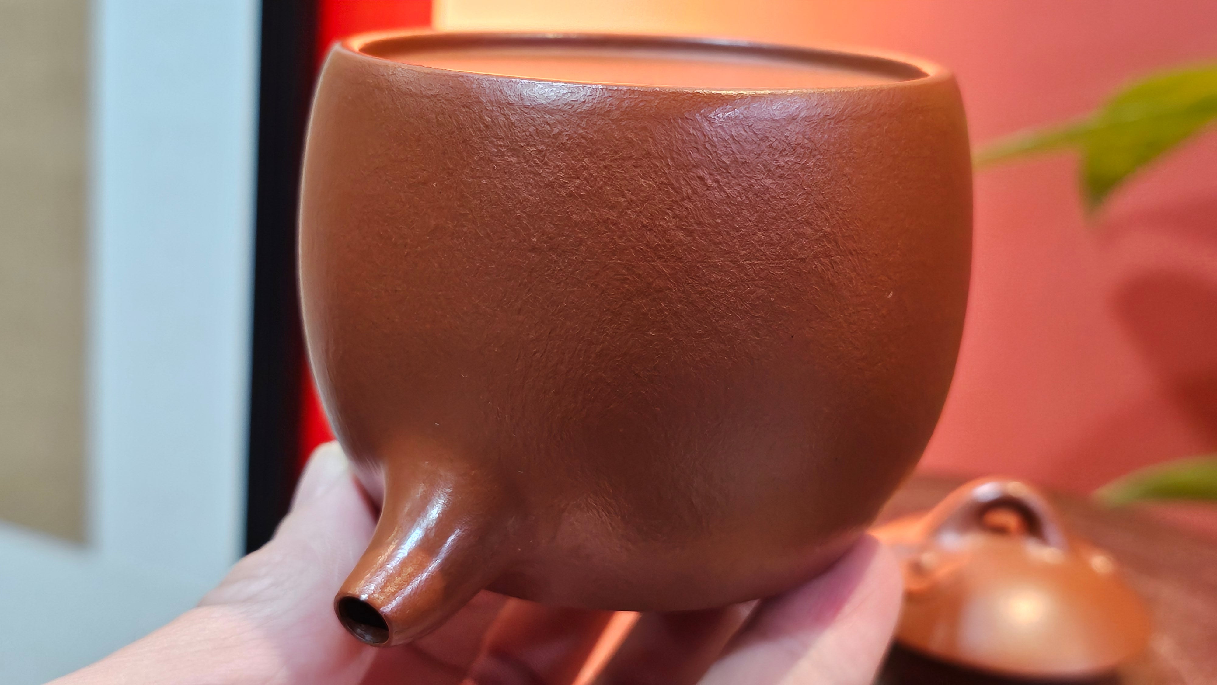 Qin Quan 秦权, with Oriental Clouds Embellishments 云朵贴花工艺, 191.3ml, Xiao Mei Yao Zhu Ni 小煤窑朱泥, by Craftsman Chen Yue Fei 陈跃飞 ~!Congratulations to Mr B.J.! 1014hrs 5th Oct 2025, Summerville, Canada🇨🇦!