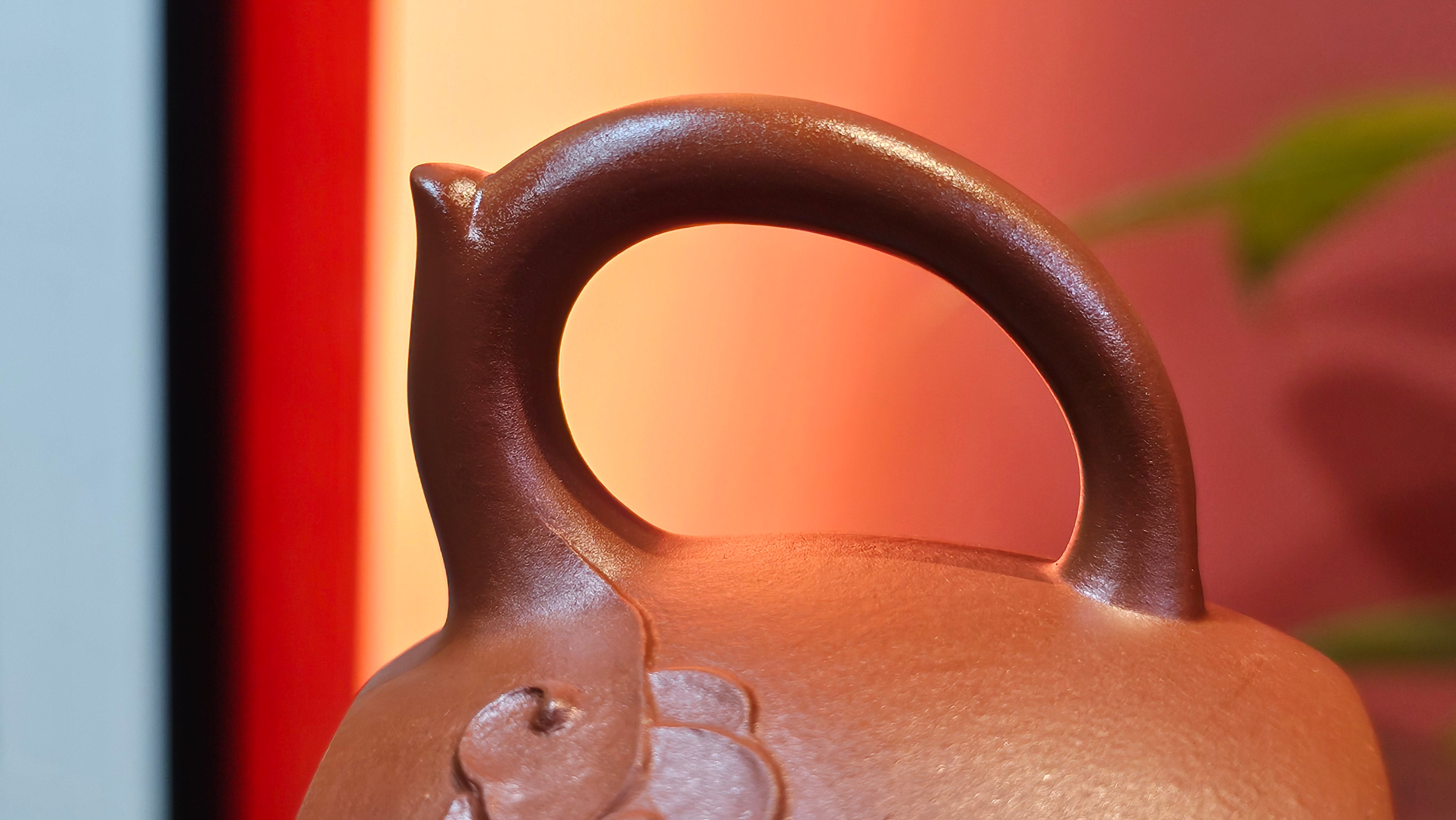 Qin Quan 秦权, with Oriental Clouds Embellishments 云朵贴花工艺, 191.3ml, Xiao Mei Yao Zhu Ni 小煤窑朱泥, by Craftsman Chen Yue Fei 陈跃飞 ~!Congratulations to Mr B.J.! 1014hrs 5th Oct 2025, Summerville, Canada🇨🇦!