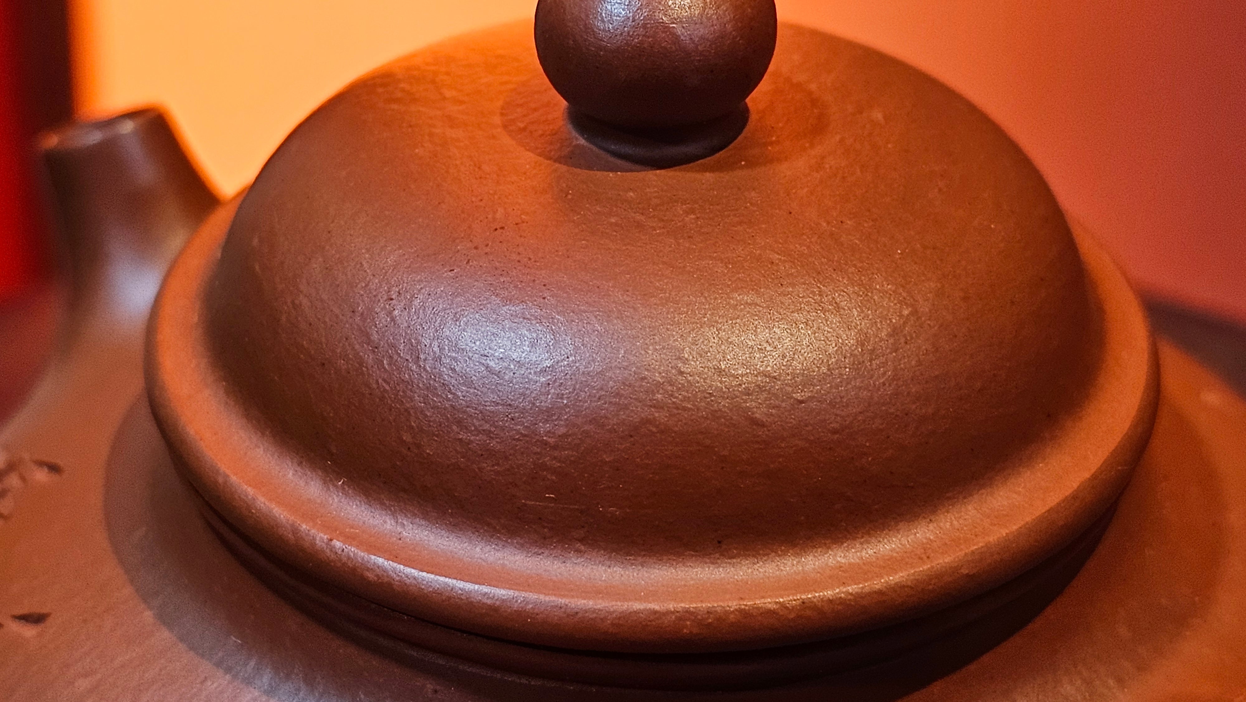 Rong Tian 容天, 139.6ml, Xiao Mei Yao Zhu Ni 小煤窑朱泥,  by Craftsman Chen Yue Fei 陈跃飞, Engraving by Craftsman Yi De Shu 一德书 ~!Congratulations to!Mr B.H.S.! 1240hrs 16th Sept 2025, Jakarta, Indonesia🇮🇩!