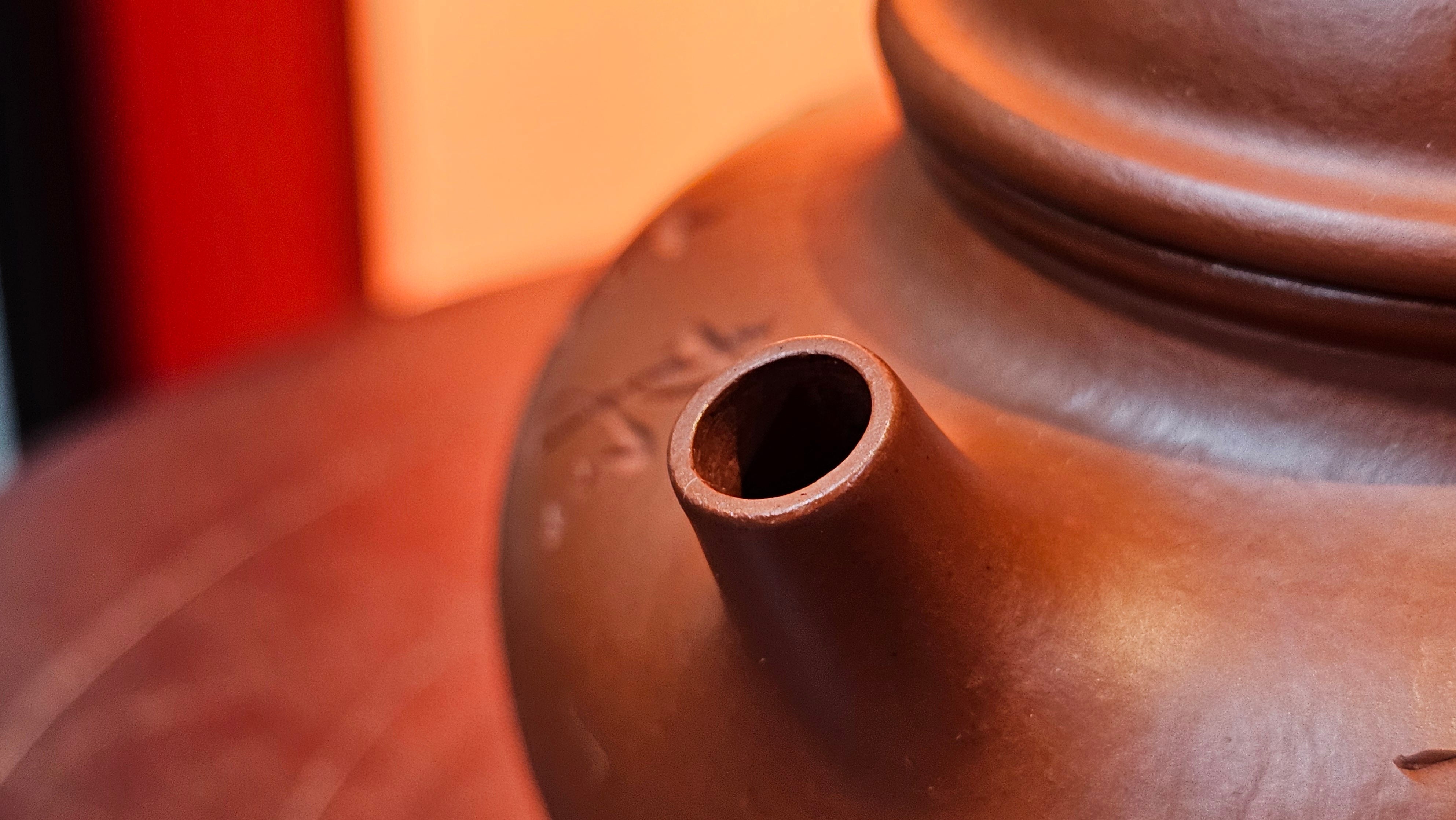 Rong Tian 容天, 139.6ml, Xiao Mei Yao Zhu Ni 小煤窑朱泥,  by Craftsman Chen Yue Fei 陈跃飞, Engraving by Craftsman Yi De Shu 一德书 ~!Congratulations to!Mr B.H.S.! 1240hrs 16th Sept 2025, Jakarta, Indonesia🇮🇩!