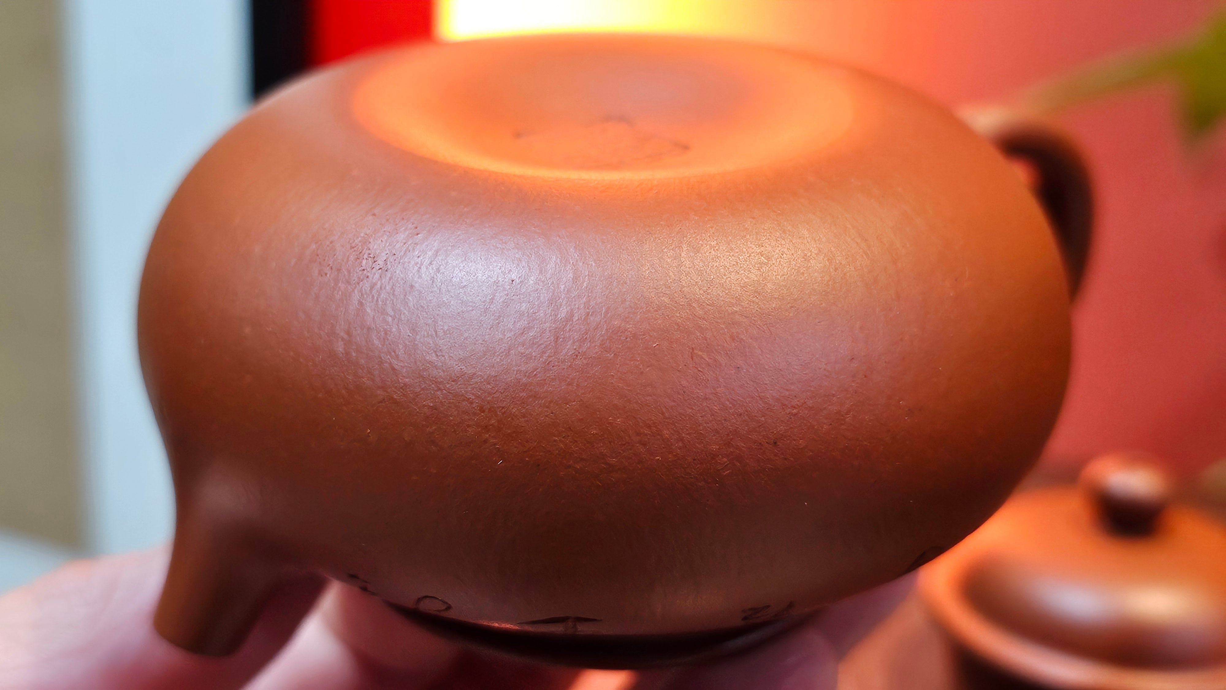 Rong Tian 容天, 139.6ml, Xiao Mei Yao Zhu Ni 小煤窑朱泥,  by Craftsman Chen Yue Fei 陈跃飞, Engraving by Craftsman Yi De Shu 一德书 ~!Congratulations to!Mr B.H.S.! 1240hrs 16th Sept 2025, Jakarta, Indonesia🇮🇩!