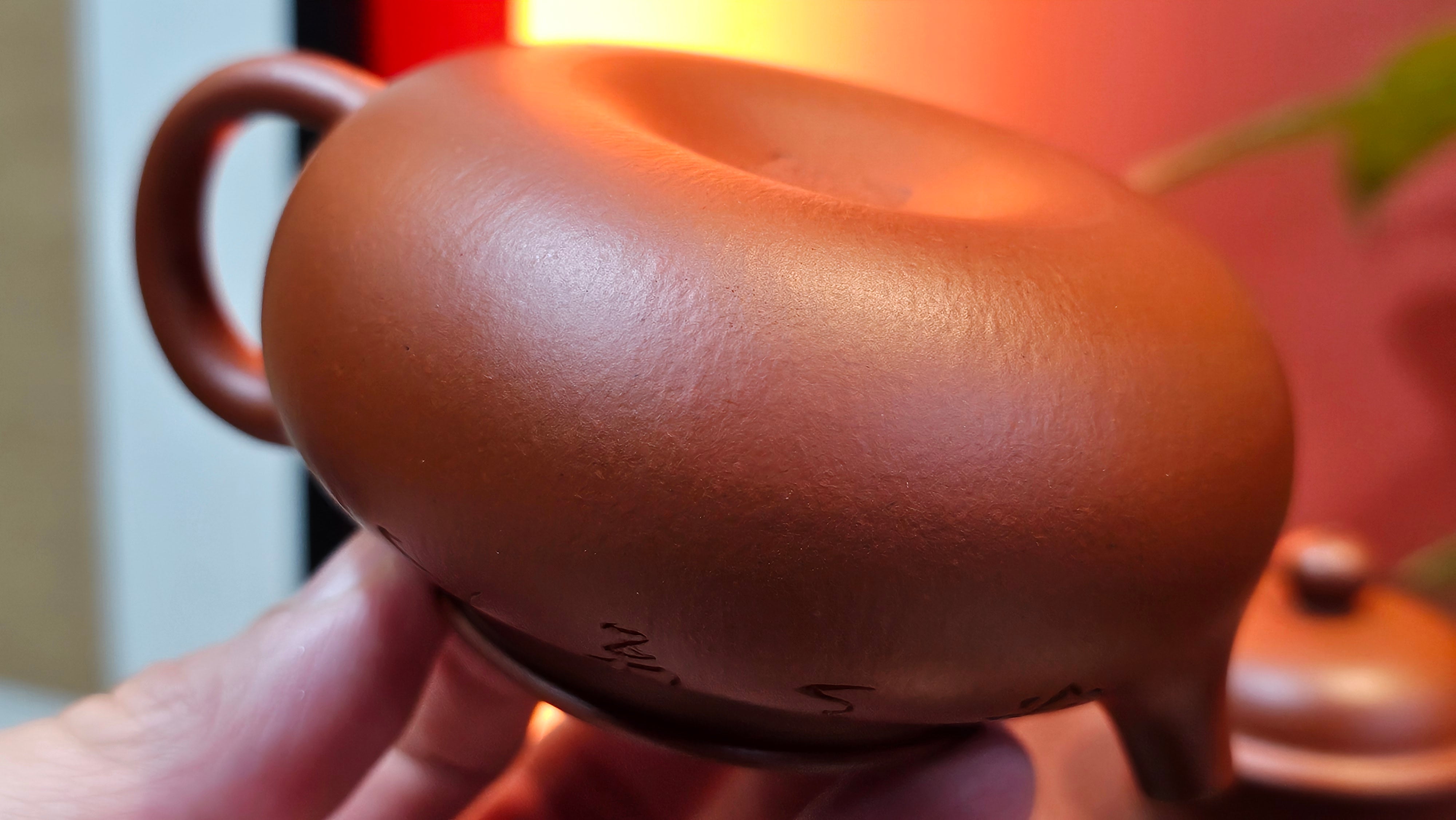 Rong Tian 容天, 139.6ml, Xiao Mei Yao Zhu Ni 小煤窑朱泥,  by Craftsman Chen Yue Fei 陈跃飞, Engraving by Craftsman Yi De Shu 一德书 ~!Congratulations to!Mr B.H.S.! 1240hrs 16th Sept 2025, Jakarta, Indonesia🇮🇩!