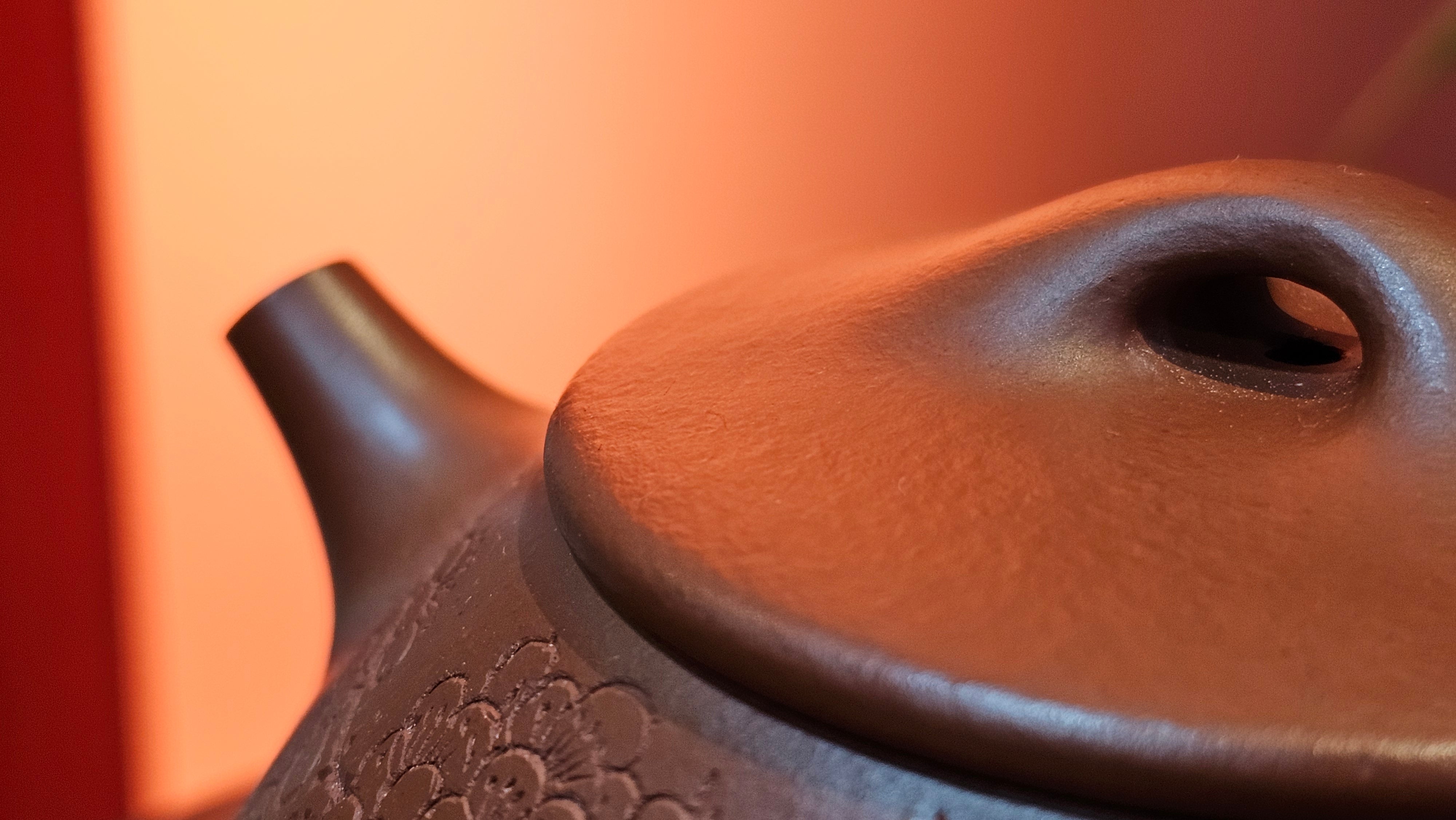 Jing Zhou Shi Piao 景舟石瓢, 283.6ml, Xiao Mei Yao Zhu Ni 小煤窑朱泥, by Craftsman Wang Xing 王兴; "暗香疏影" and Plum Blossoms Engraving by Craftsman Yi De Shu 一德书 ~ Congratulations to Mr K.S.! 2200hrs 8th Sept 2025, Tiburon, CA!