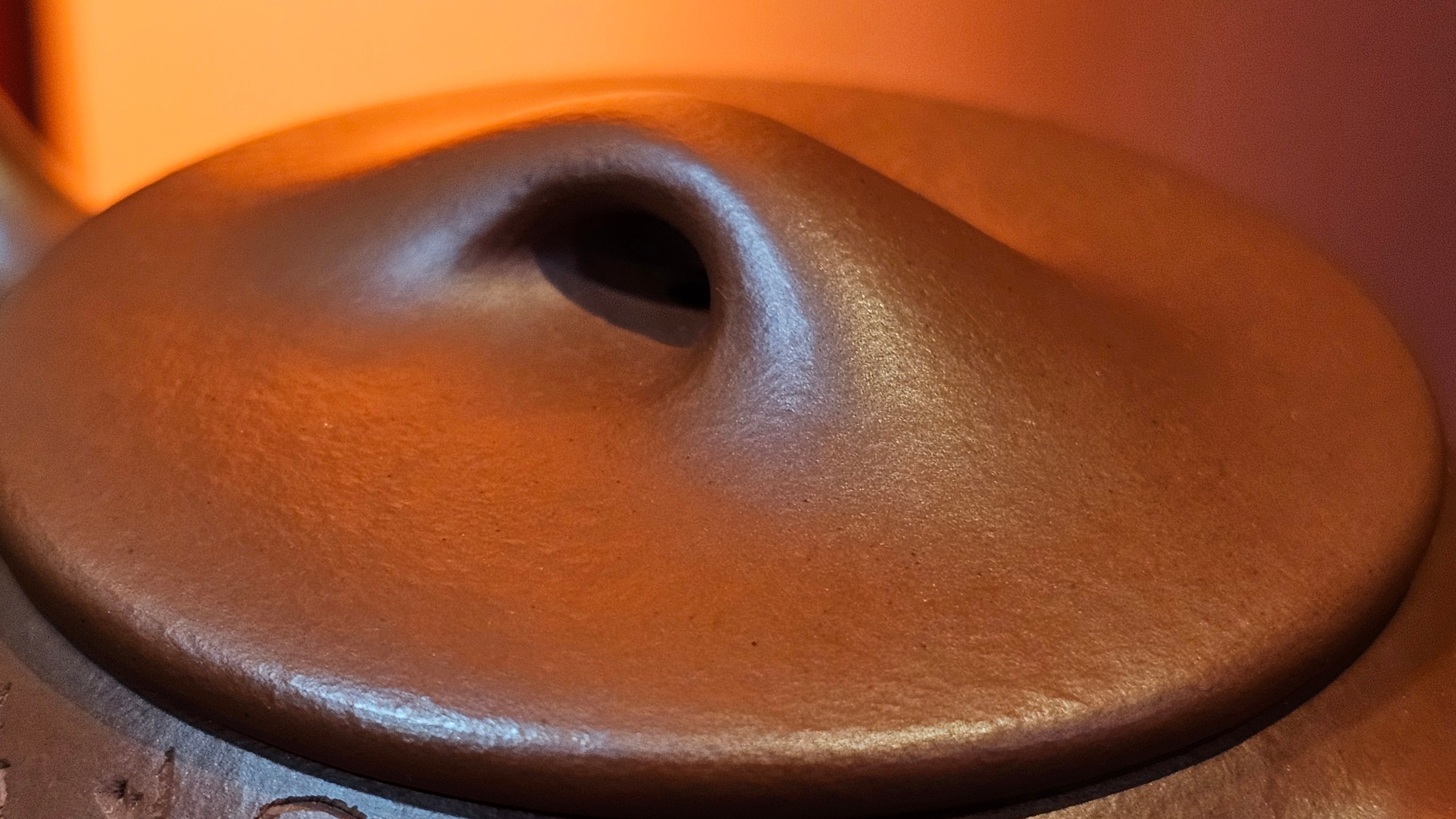 Jing Zhou Shi Piao 景舟石瓢, 283.6ml, Xiao Mei Yao Zhu Ni 小煤窑朱泥, by Craftsman Wang Xing 王兴; "暗香疏影" and Plum Blossoms Engraving by Craftsman Yi De Shu 一德书 ~ Congratulations to Mr K.S.! 2200hrs 8th Sept 2025, Tiburon, CA!