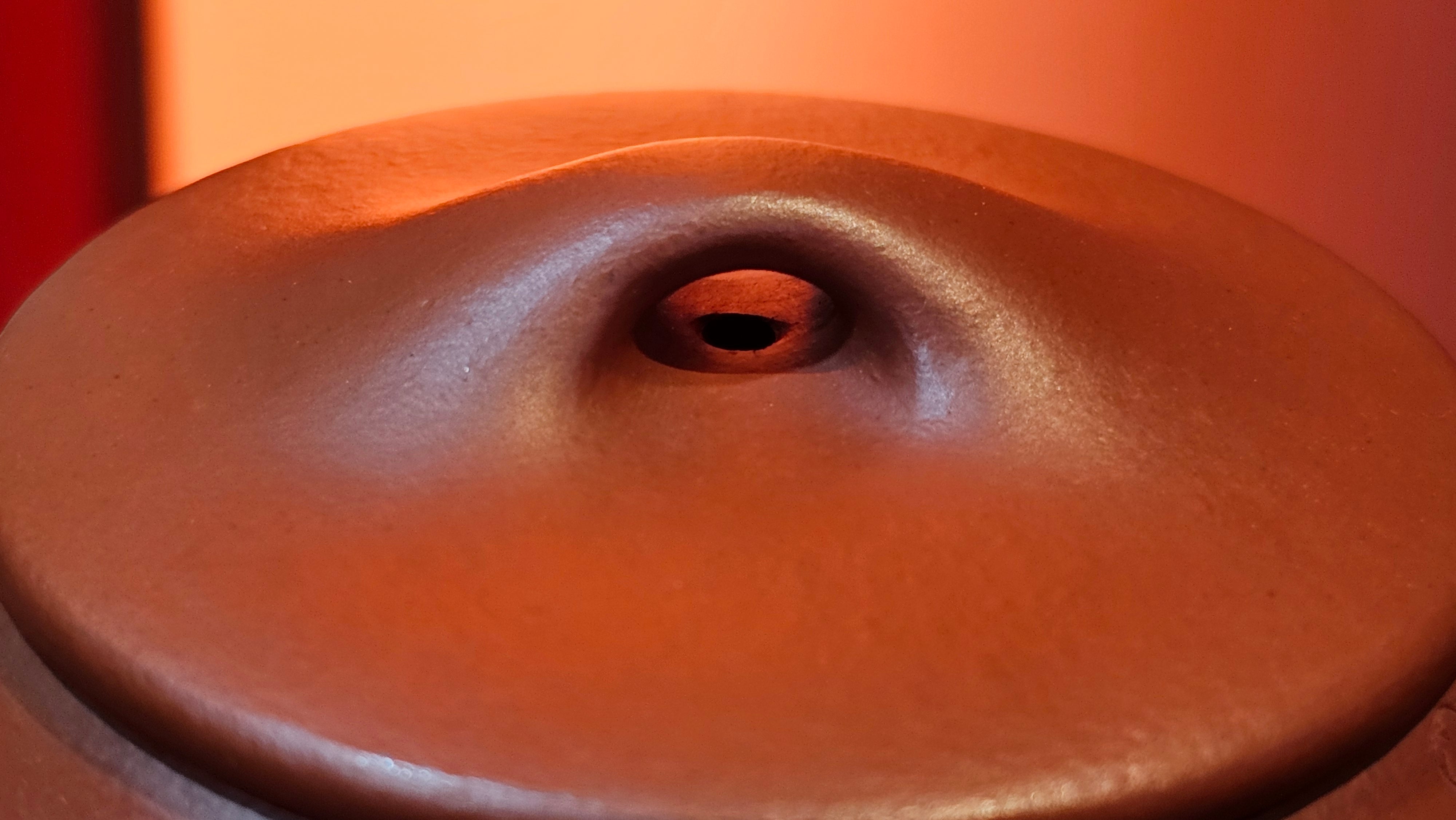 Jing Zhou Shi Piao 景舟石瓢, 283.6ml, Xiao Mei Yao Zhu Ni 小煤窑朱泥, by Craftsman Wang Xing 王兴; "暗香疏影" and Plum Blossoms Engraving by Craftsman Yi De Shu 一德书 ~ Congratulations to Mr K.S.! 2200hrs 8th Sept 2025, Tiburon, CA!