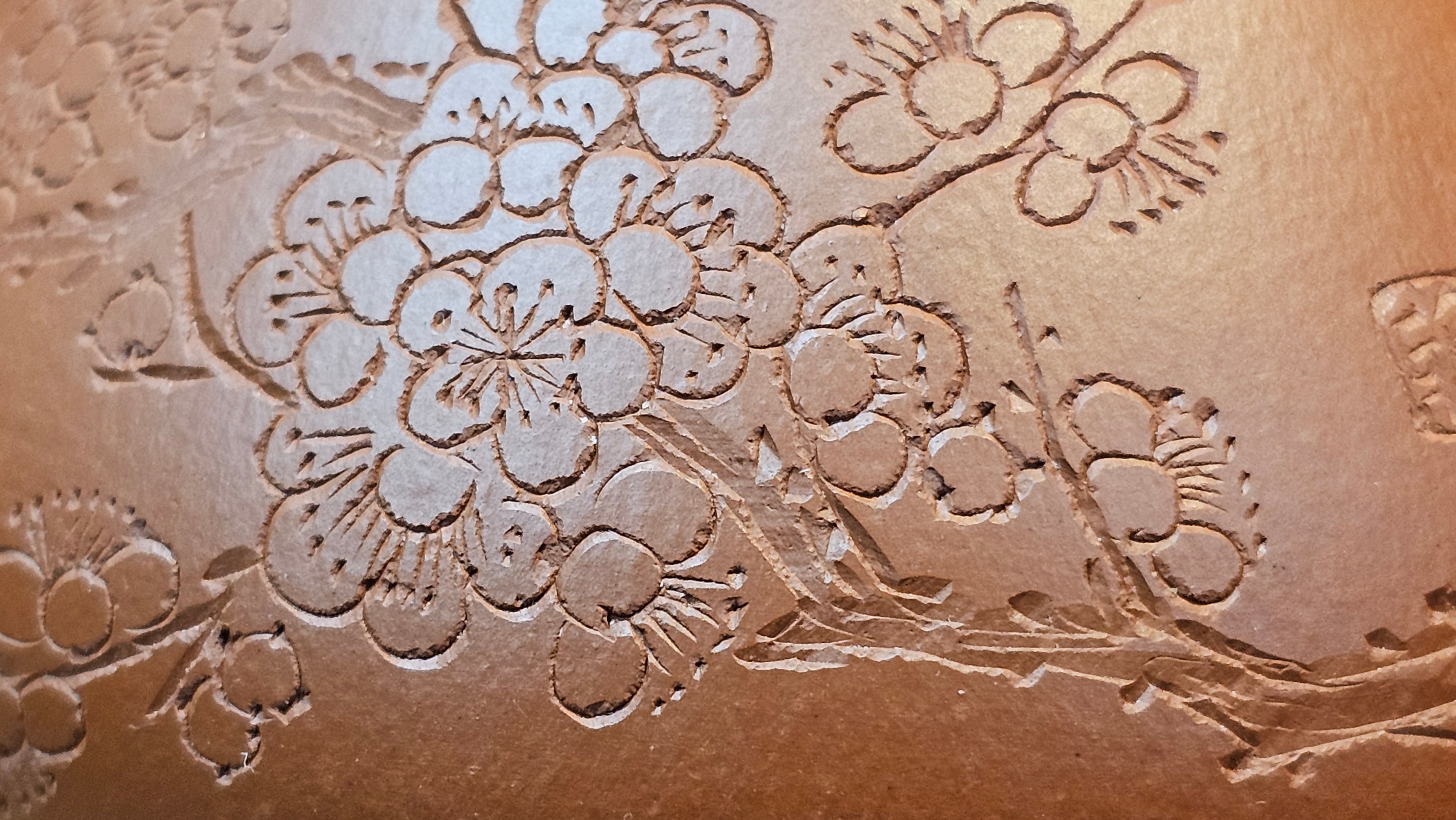 Jing Zhou Shi Piao 景舟石瓢, 283.6ml, Xiao Mei Yao Zhu Ni 小煤窑朱泥, by Craftsman Wang Xing 王兴; "暗香疏影" and Plum Blossoms Engraving by Craftsman Yi De Shu 一德书 ~ Congratulations to Mr K.S.! 2200hrs 8th Sept 2025, Tiburon, CA!