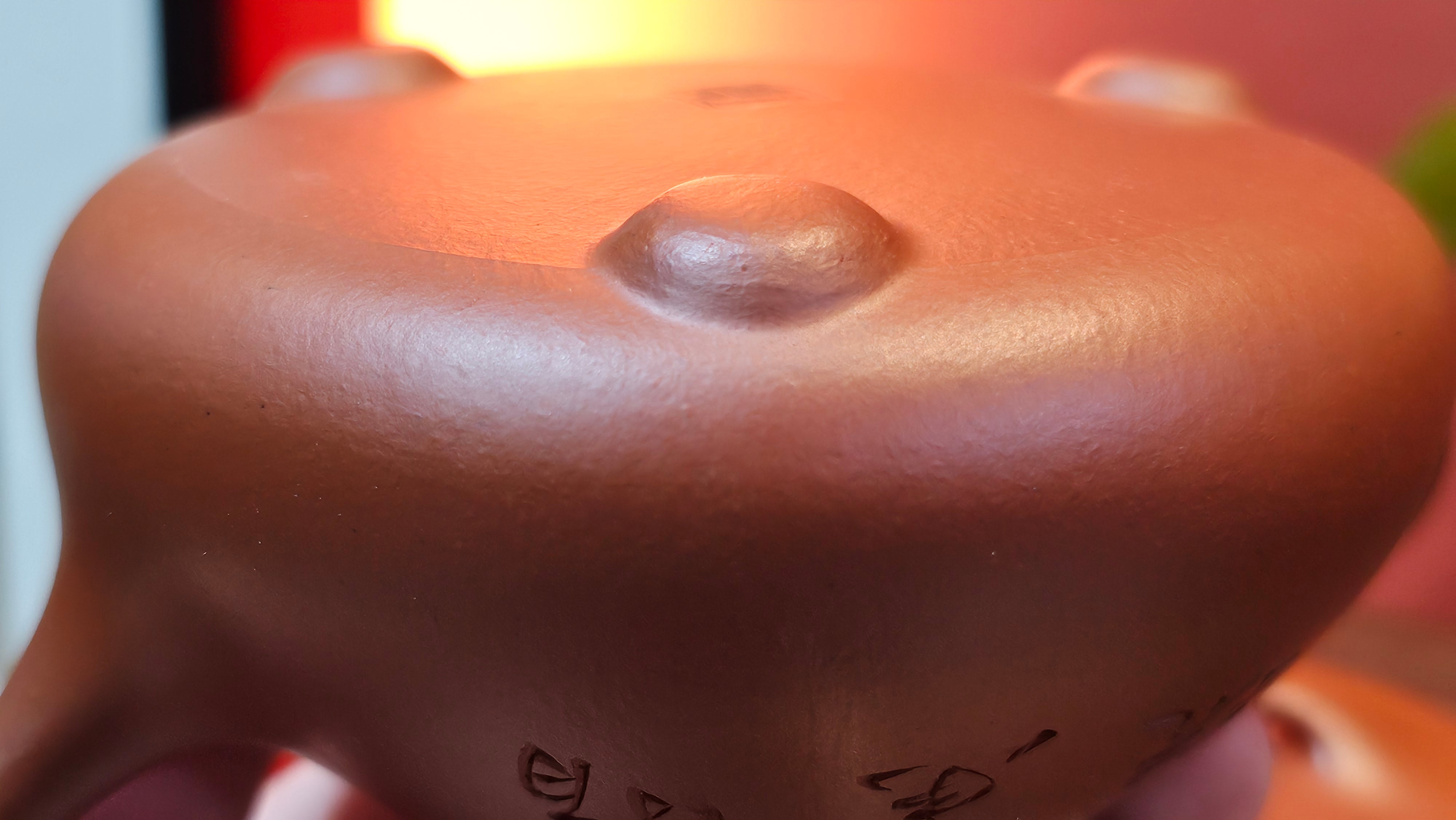 Jing Zhou Shi Piao 景舟石瓢, 283.6ml, Xiao Mei Yao Zhu Ni 小煤窑朱泥, by Craftsman Wang Xing 王兴; "暗香疏影" and Plum Blossoms Engraving by Craftsman Yi De Shu 一德书 ~ Congratulations to Mr K.S.! 2200hrs 8th Sept 2025, Tiburon, CA!