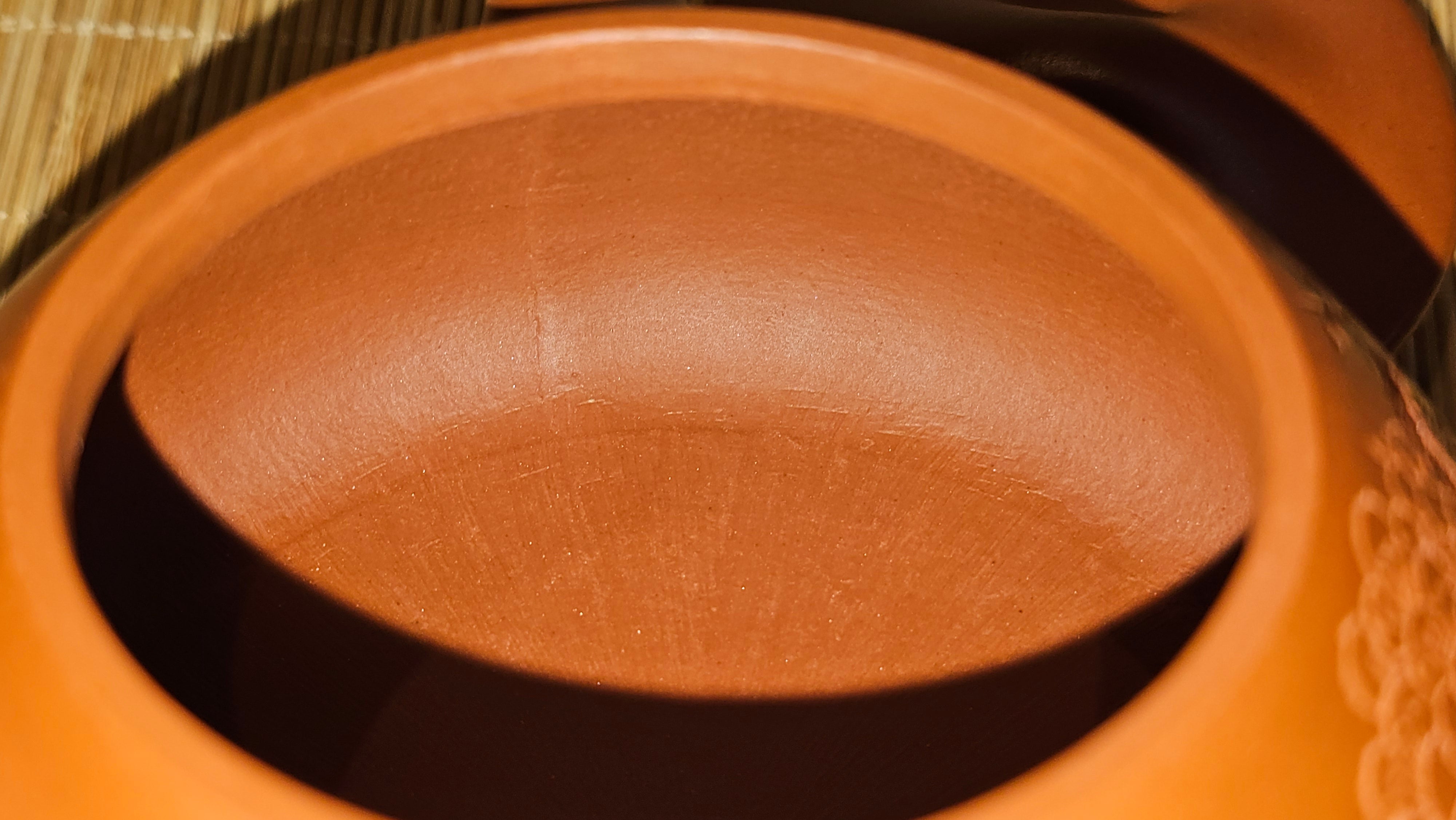 Jing Zhou Shi Piao 景舟石瓢, 283.6ml, Xiao Mei Yao Zhu Ni 小煤窑朱泥, by Craftsman Wang Xing 王兴; "暗香疏影" and Plum Blossoms Engraving by Craftsman Yi De Shu 一德书 ~ Congratulations to Mr K.S.! 2200hrs 8th Sept 2025, Tiburon, CA!