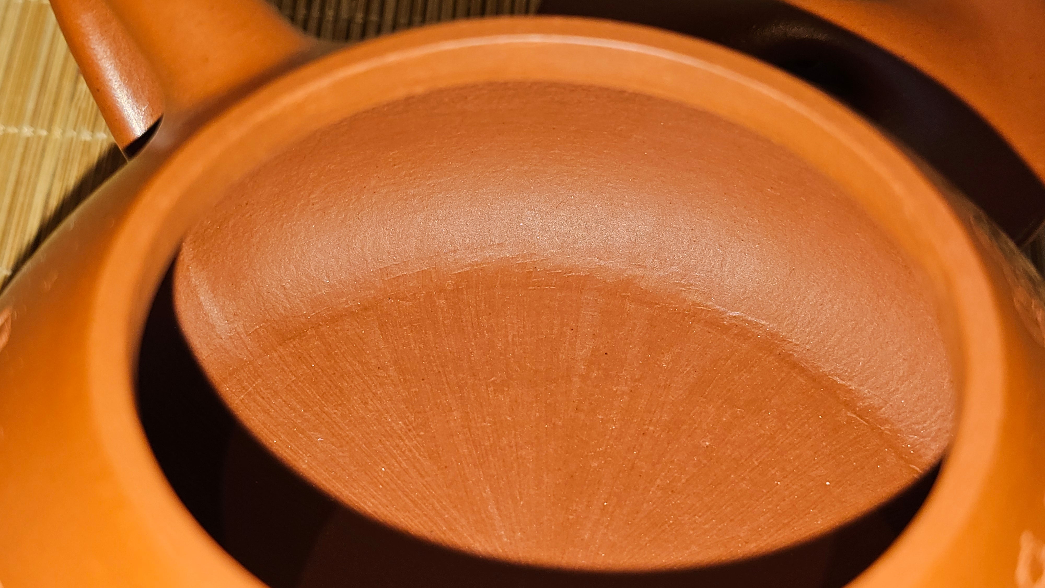 Jing Zhou Shi Piao 景舟石瓢, 283.6ml, Xiao Mei Yao Zhu Ni 小煤窑朱泥, by Craftsman Wang Xing 王兴; "暗香疏影" and Plum Blossoms Engraving by Craftsman Yi De Shu 一德书 ~ Congratulations to Mr K.S.! 2200hrs 8th Sept 2025, Tiburon, CA!