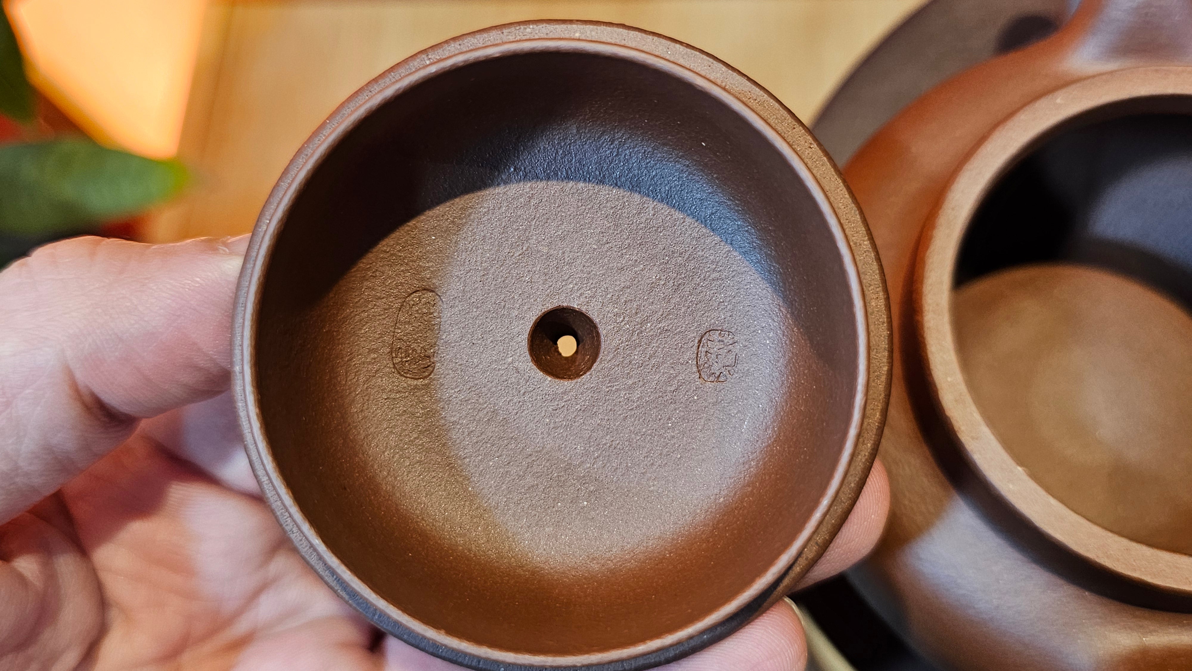 Fang Gu 仿古, 213.9ml, Di Cao Qing Zi Ni 底槽青紫泥, by our Collaborative Craftsman Chen Fa Chu 陈法初 ~!Congratulations to Mr V.R.! 1048hrs 6th Sept 2025, Vilnius, Lithuania🇱🇹!