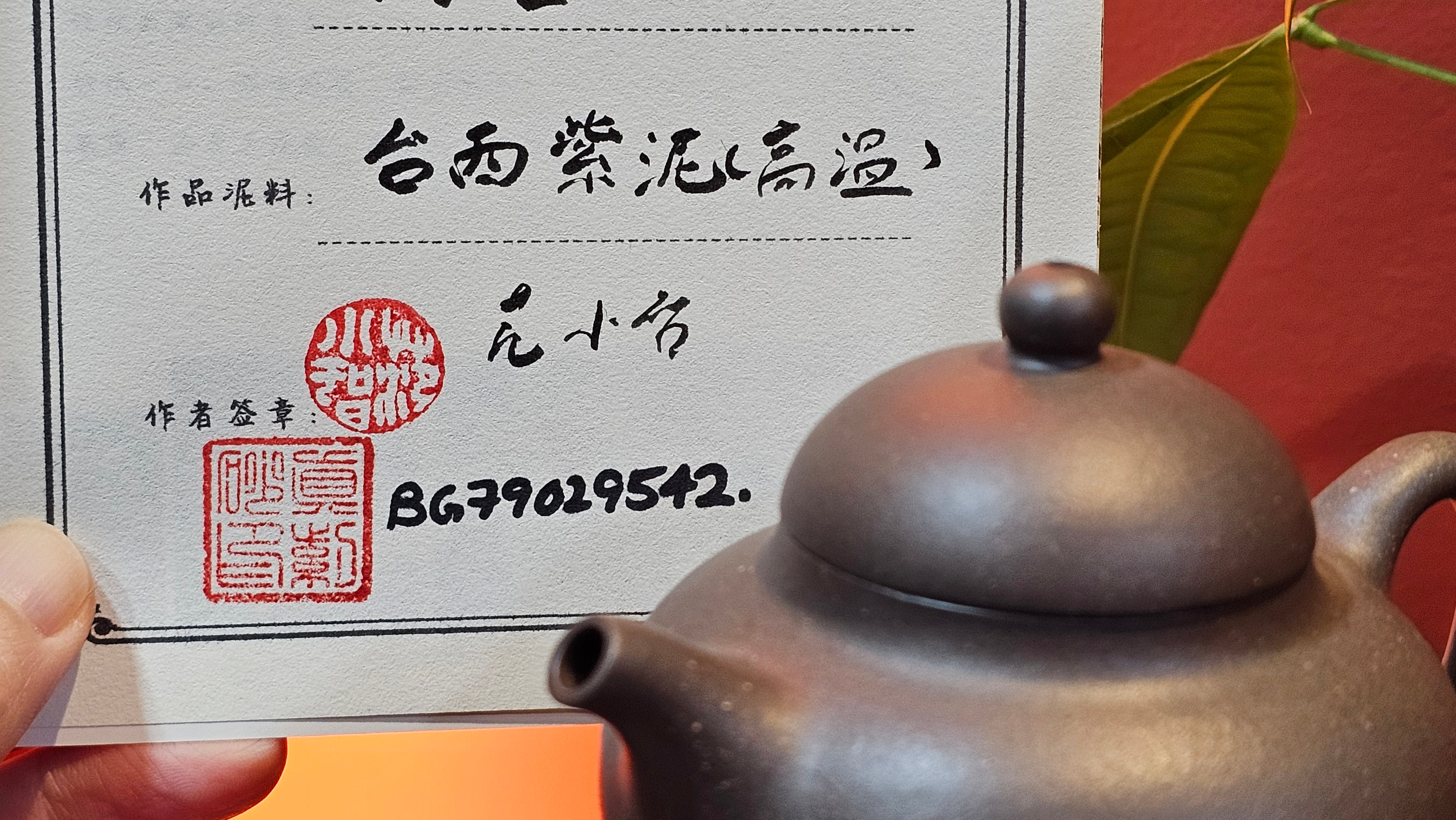 Gao Pan 高番, 138.0ml, Tai Xi Zi Ni (Gao Wen) 台西紫泥(高温), by our Craftsman Fan Xiao Zhi 范小智 ~ Congratulations!to Mr.S.W.! 2040hrs 29th August 2025, Avezzano! Italy🇮🇹.