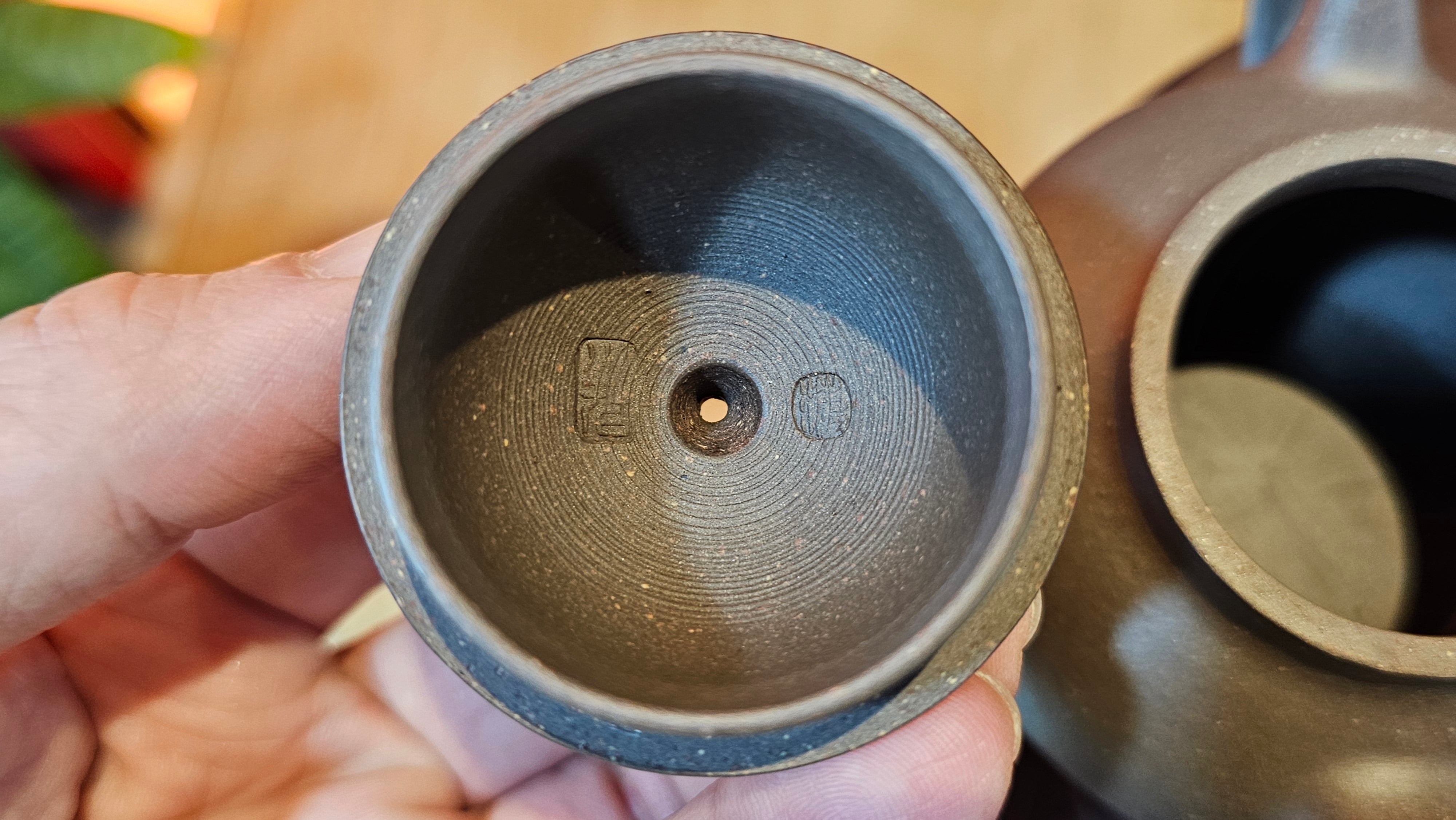 Gao Pan 高番, 143.9ml (very well-weighted bottom, stable!), Tai Xi Zi Ni (Gao Wen) 台西紫泥(高温), by our Craftsman Fan Xiao Zhi 范小智 ~ Congratulations!to Mr Y.L.! 2309hrs 31st August 2025, Cranbourne North!ViC, Australia🇦🇺!