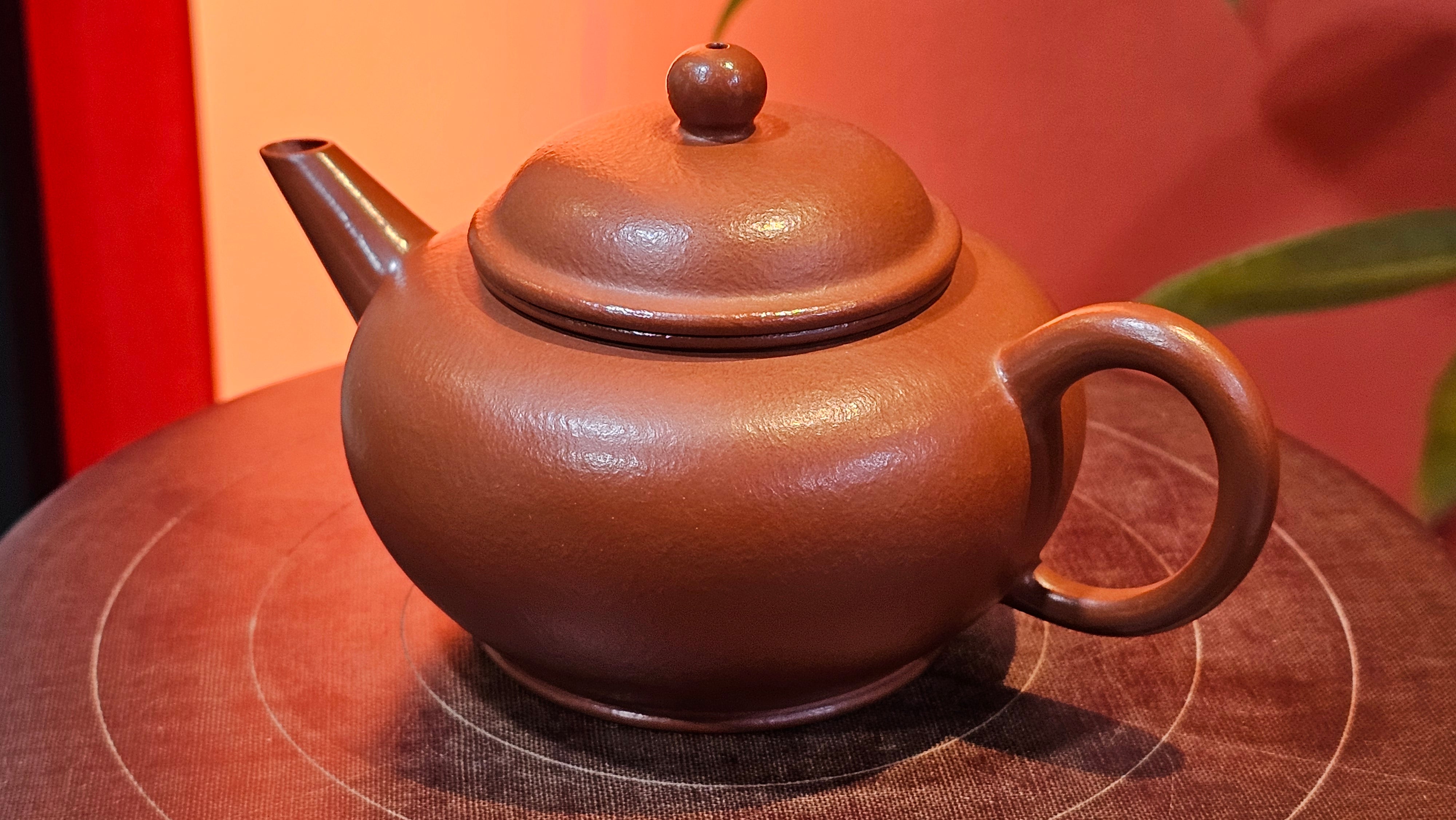 Shui Ping 水平, 157.8ml, Xiao Mei Yao Zhu Ni 小煤窑朱泥, by our Craftsman Chen Yue Fei 陈跃飞 ~!Congratulations to Mr M.C.! 0804hrs 31st August 2025, Fresno! CA!