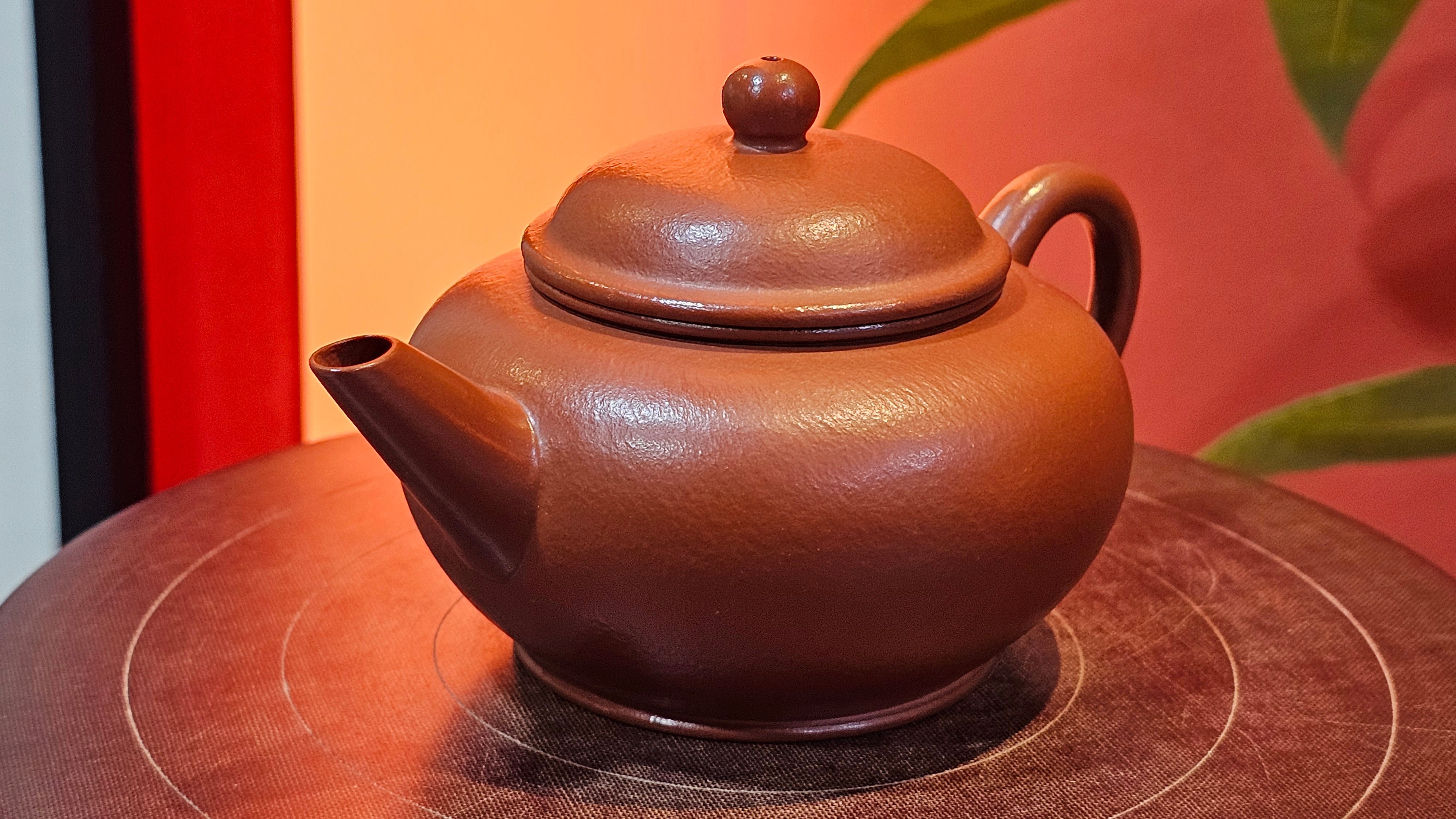 Shui Ping 水平, 157.8ml, Xiao Mei Yao Zhu Ni 小煤窑朱泥, by our Craftsman Chen Yue Fei 陈跃飞 ~!Congratulations to Mr M.C.! 0804hrs 31st August 2025, Fresno! CA!