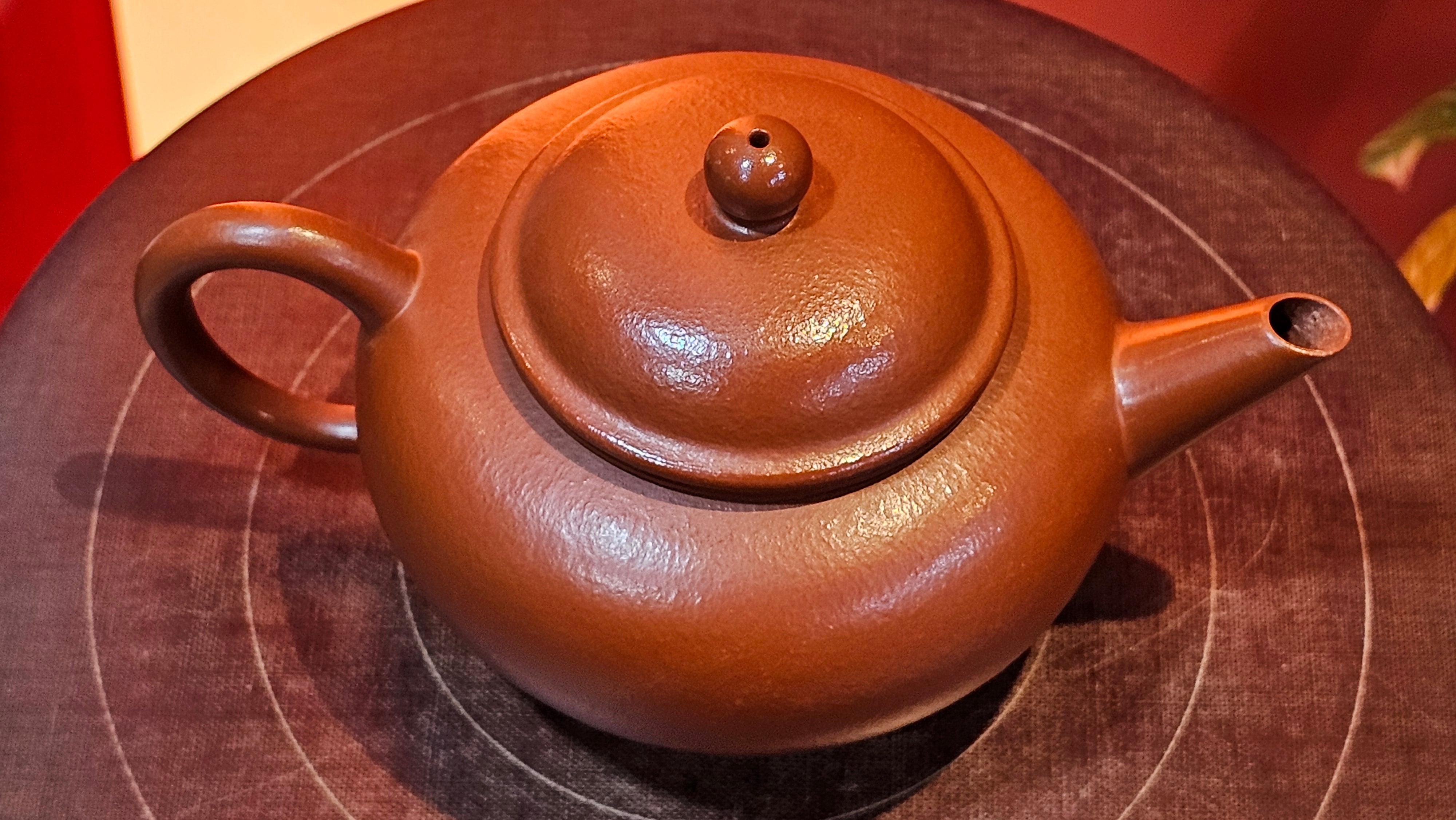 Shui Ping 水平, 157.8ml, Xiao Mei Yao Zhu Ni 小煤窑朱泥, by our Craftsman Chen Yue Fei 陈跃飞 ~!Congratulations to Mr M.C.! 0804hrs 31st August 2025, Fresno! CA!