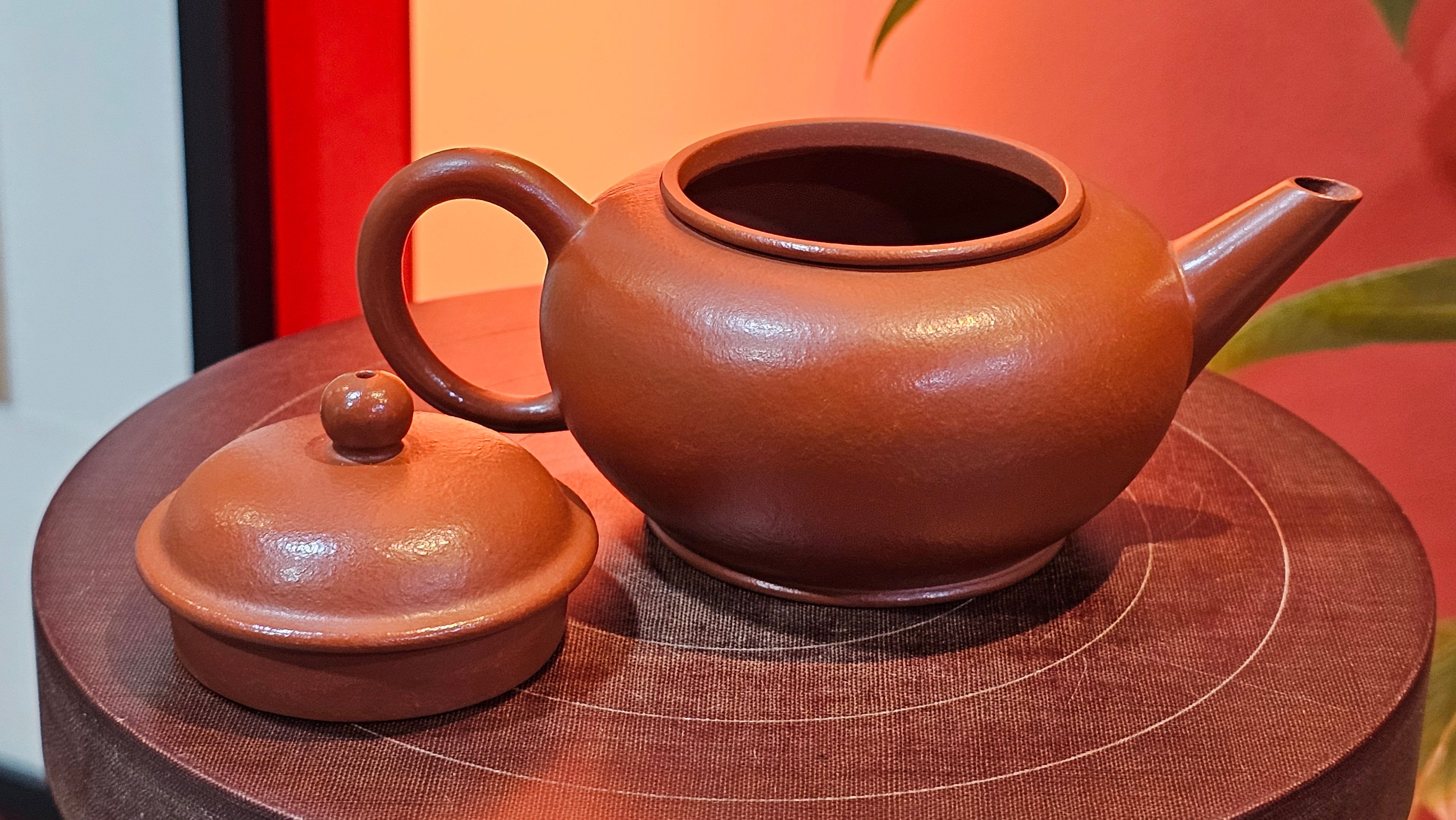 Shui Ping 水平, 157.8ml, Xiao Mei Yao Zhu Ni 小煤窑朱泥, by our Craftsman Chen Yue Fei 陈跃飞 ~!Congratulations to Mr M.C.! 0804hrs 31st August 2025, Fresno! CA!