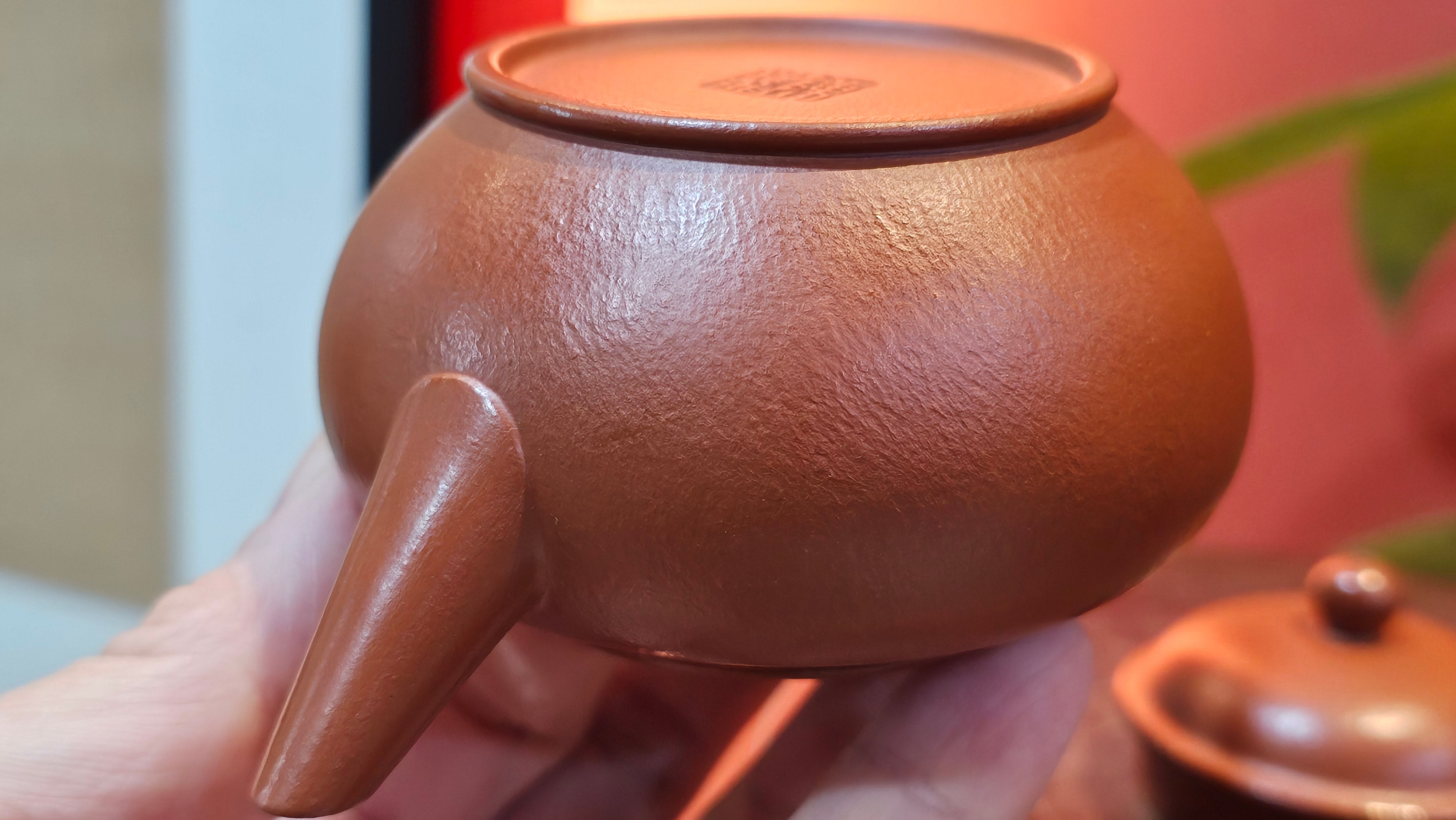 Shui Ping 水平, 157.8ml, Xiao Mei Yao Zhu Ni 小煤窑朱泥, by our Craftsman Chen Yue Fei 陈跃飞 ~!Congratulations to Mr M.C.! 0804hrs 31st August 2025, Fresno! CA!