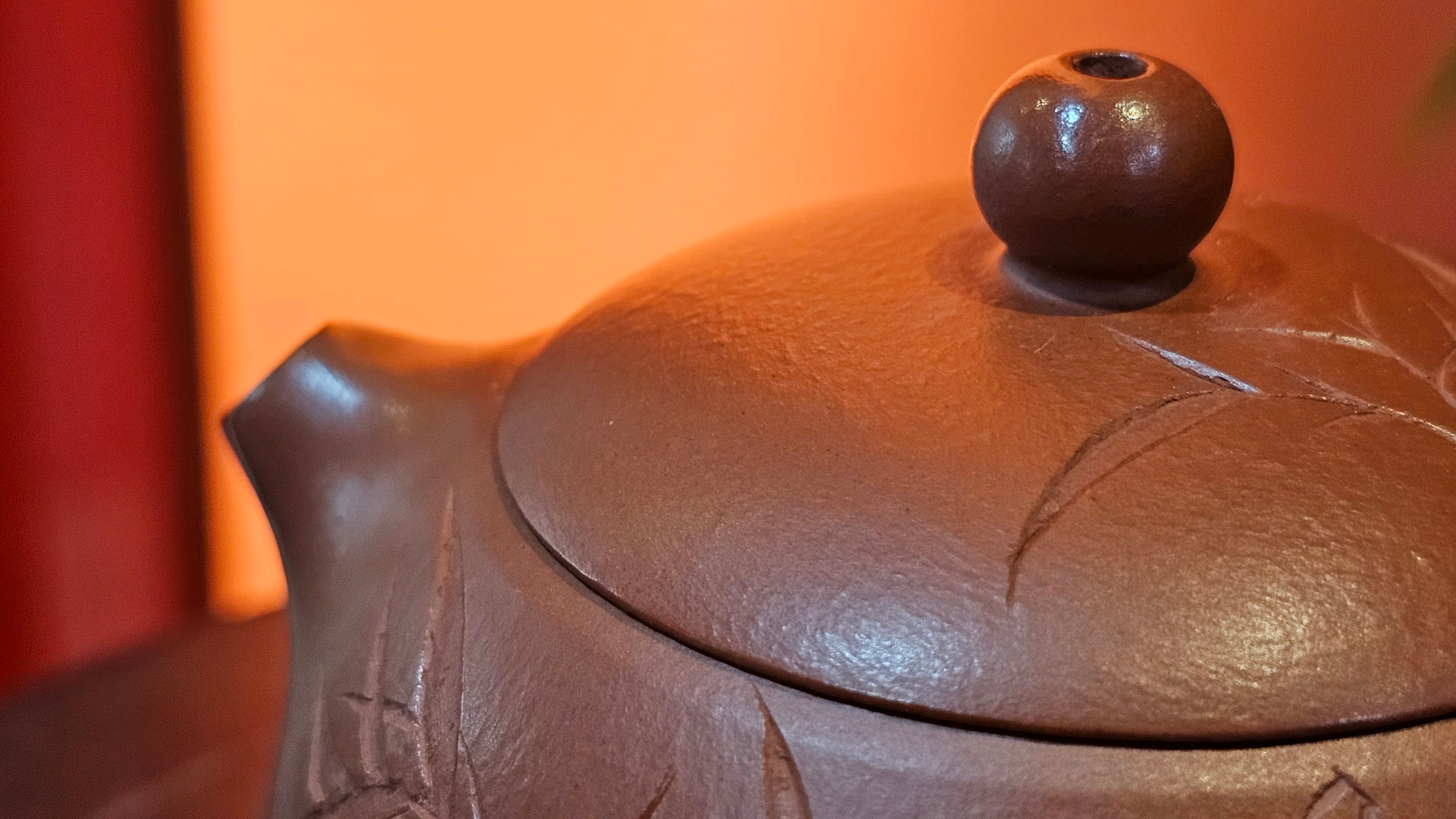 Xi Shi 西施 with Bamboo Engraving 竹刻绘, 161.1ml, Xiao Mei Yao Zhu Ni 小煤窑朱泥, by Collaborative Craftsman Zhai Yi Yao 翟一耀 and Craftsman Yi De Shu 一德书 ~ Congratulations to!Mr V.J.! 1157hrs 16th Sept 2025, Bartlett, IL!