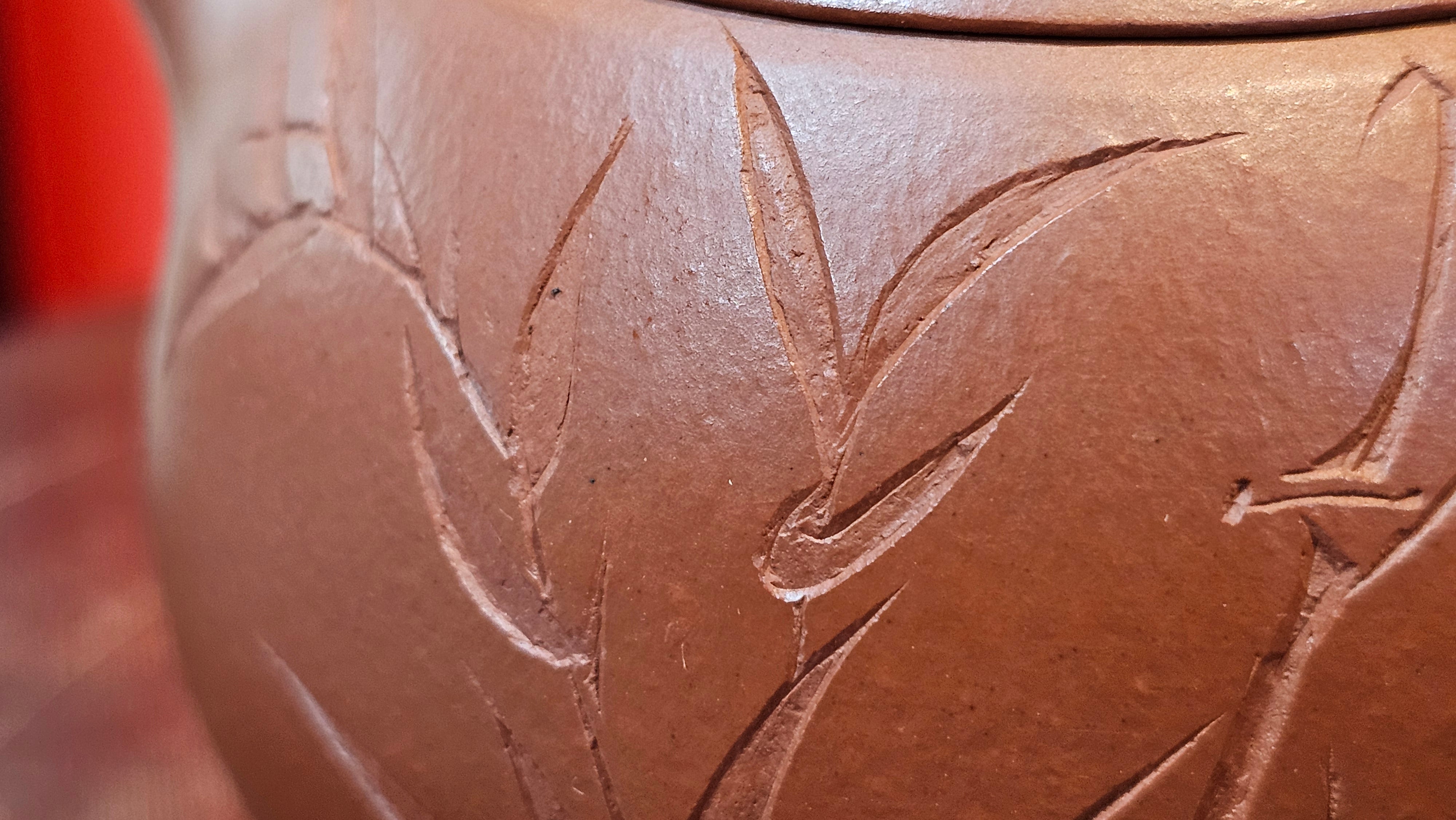 Xi Shi 西施 with Bamboo Engraving 竹刻绘, 161.1ml, Xiao Mei Yao Zhu Ni 小煤窑朱泥, by Collaborative Craftsman Zhai Yi Yao 翟一耀 and Craftsman Yi De Shu 一德书 ~ Congratulations to!Mr V.J.! 1157hrs 16th Sept 2025, Bartlett, IL!