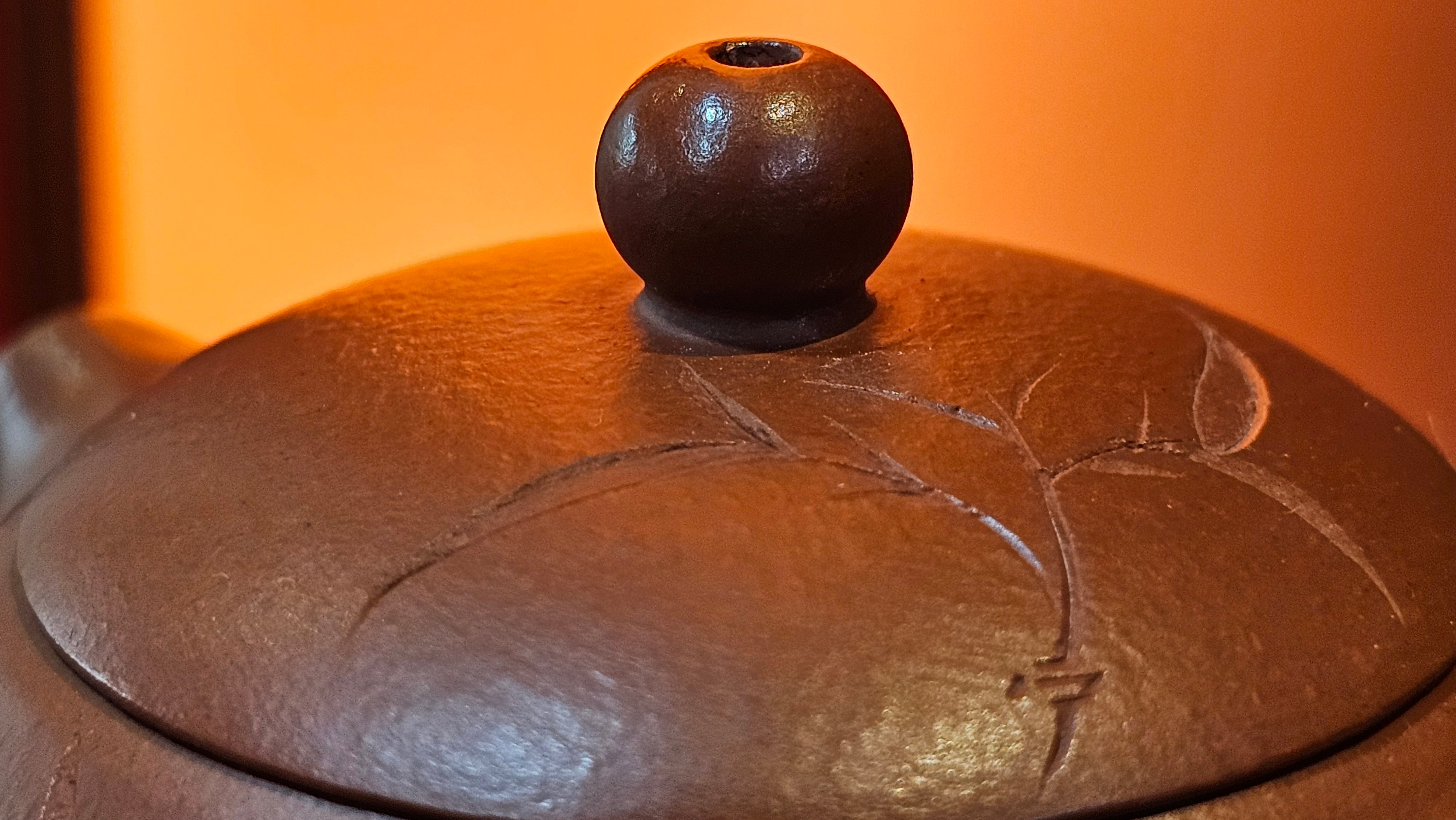 Xi Shi 西施 with Bamboo Engraving 竹刻绘, 161.1ml, Xiao Mei Yao Zhu Ni 小煤窑朱泥, by Collaborative Craftsman Zhai Yi Yao 翟一耀 and Craftsman Yi De Shu 一德书 ~ Congratulations to!Mr V.J.! 1157hrs 16th Sept 2025, Bartlett, IL!