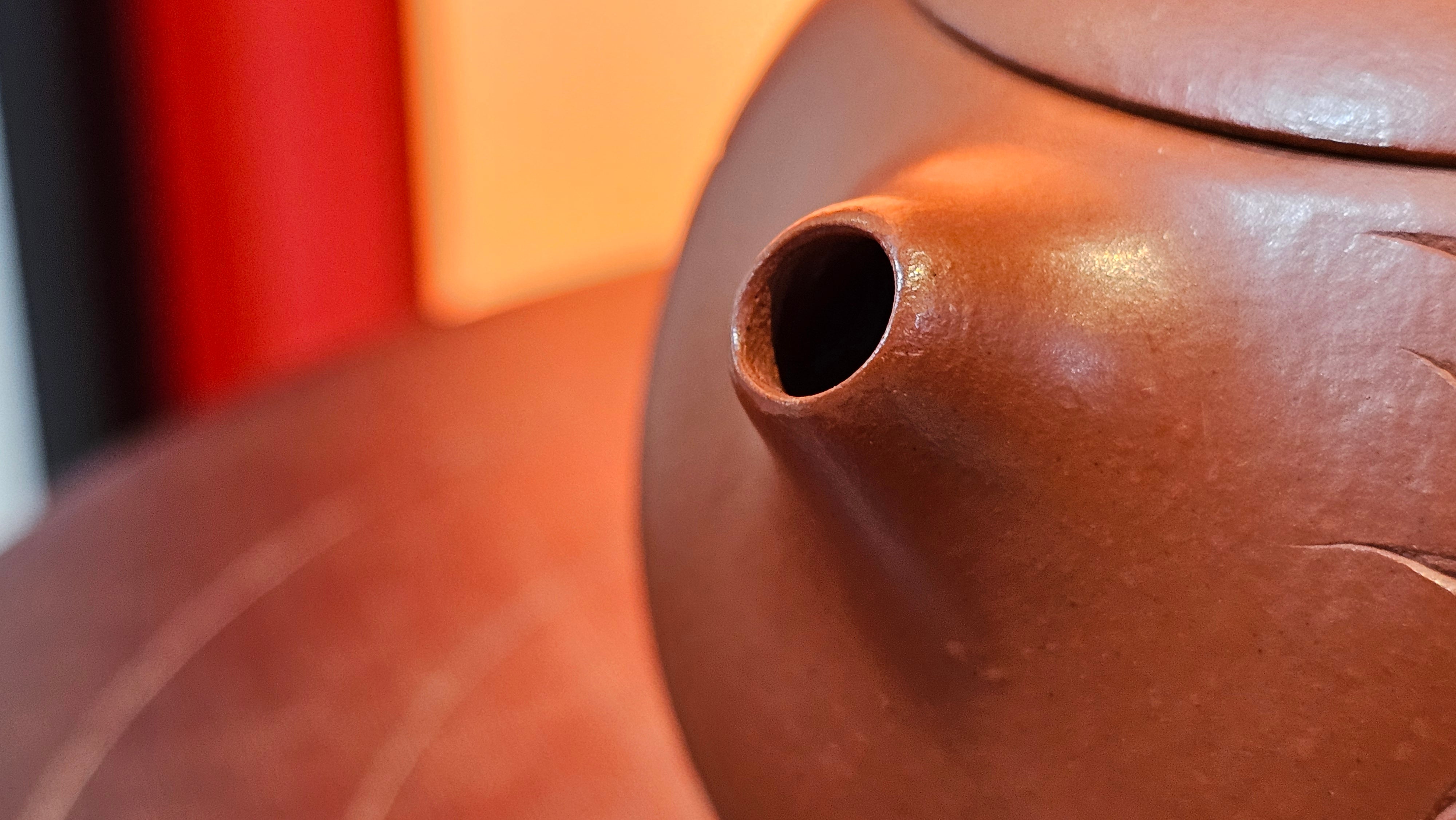 Xi Shi 西施 with Bamboo Engraving 竹刻绘, 161.1ml, Xiao Mei Yao Zhu Ni 小煤窑朱泥, by Collaborative Craftsman Zhai Yi Yao 翟一耀 and Craftsman Yi De Shu 一德书 ~ Congratulations to!Mr V.J.! 1157hrs 16th Sept 2025, Bartlett, IL!