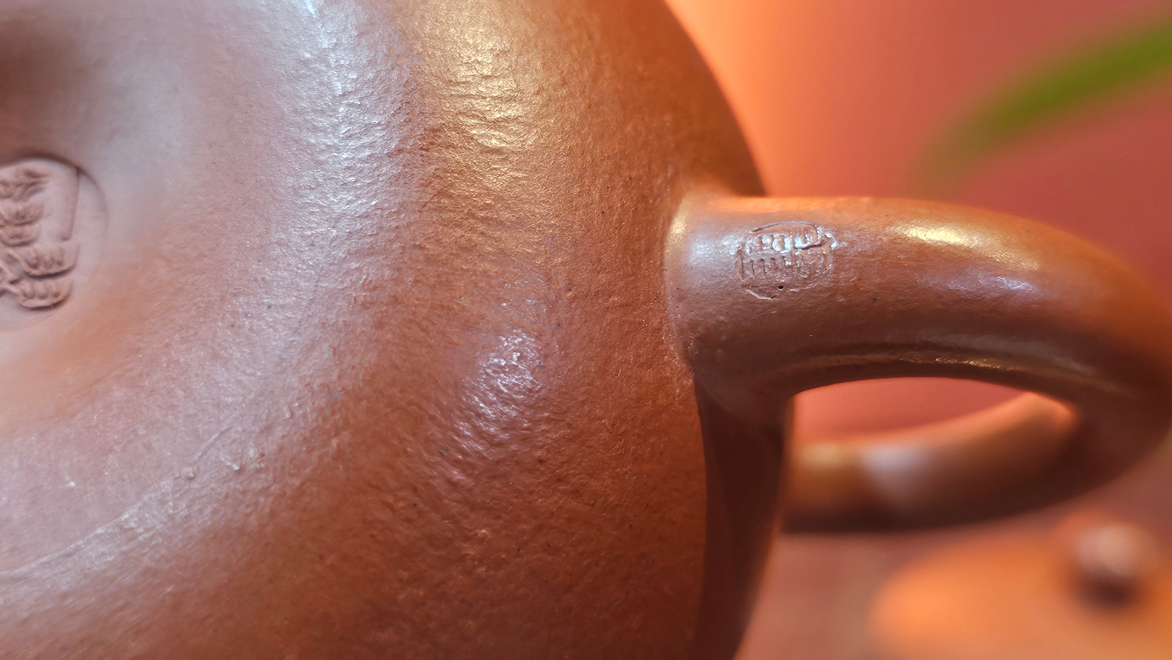 Xi Shi 西施 with Bamboo Engraving 竹刻绘, 161.1ml, Xiao Mei Yao Zhu Ni 小煤窑朱泥, by Collaborative Craftsman Zhai Yi Yao 翟一耀 and Craftsman Yi De Shu 一德书 ~ Congratulations to!Mr V.J.! 1157hrs 16th Sept 2025, Bartlett, IL!