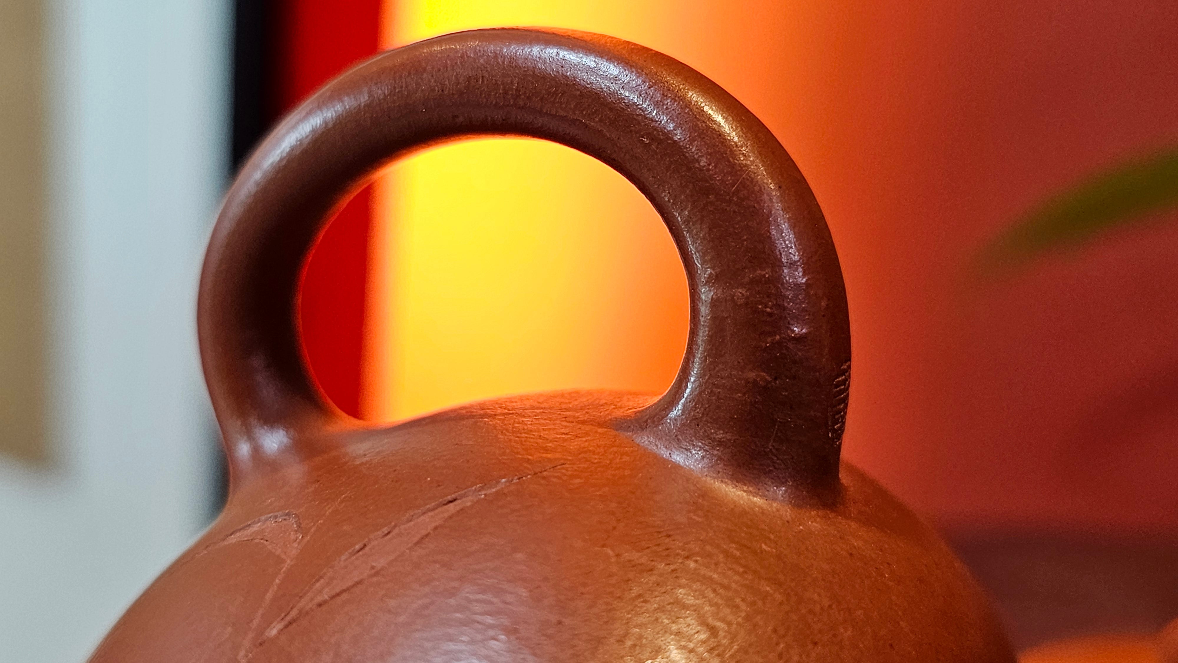 Xi Shi 西施 with Bamboo Engraving 竹刻绘, 161.1ml, Xiao Mei Yao Zhu Ni 小煤窑朱泥, by Collaborative Craftsman Zhai Yi Yao 翟一耀 and Craftsman Yi De Shu 一德书 ~ Congratulations to!Mr V.J.! 1157hrs 16th Sept 2025, Bartlett, IL!