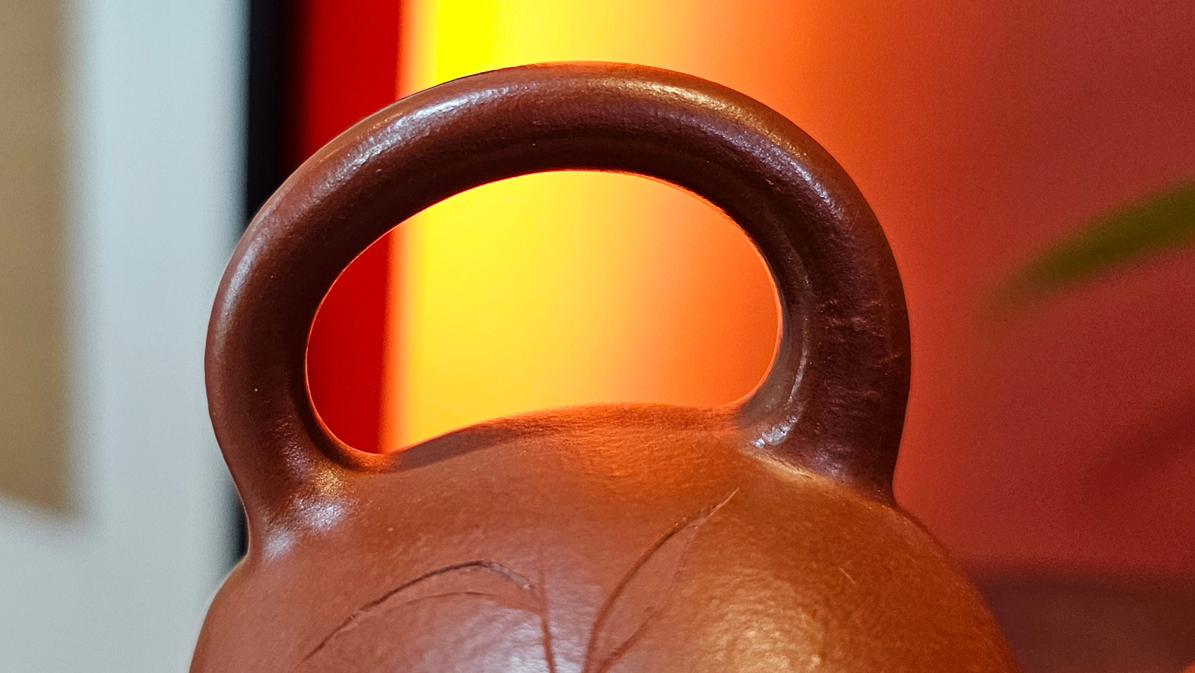 Xi Shi 西施 with Bamboo Engraving 竹刻绘, 161.1ml, Xiao Mei Yao Zhu Ni 小煤窑朱泥, by Collaborative Craftsman Zhai Yi Yao 翟一耀 and Craftsman Yi De Shu 一德书 ~ Congratulations to!Mr V.J.! 1157hrs 16th Sept 2025, Bartlett, IL!