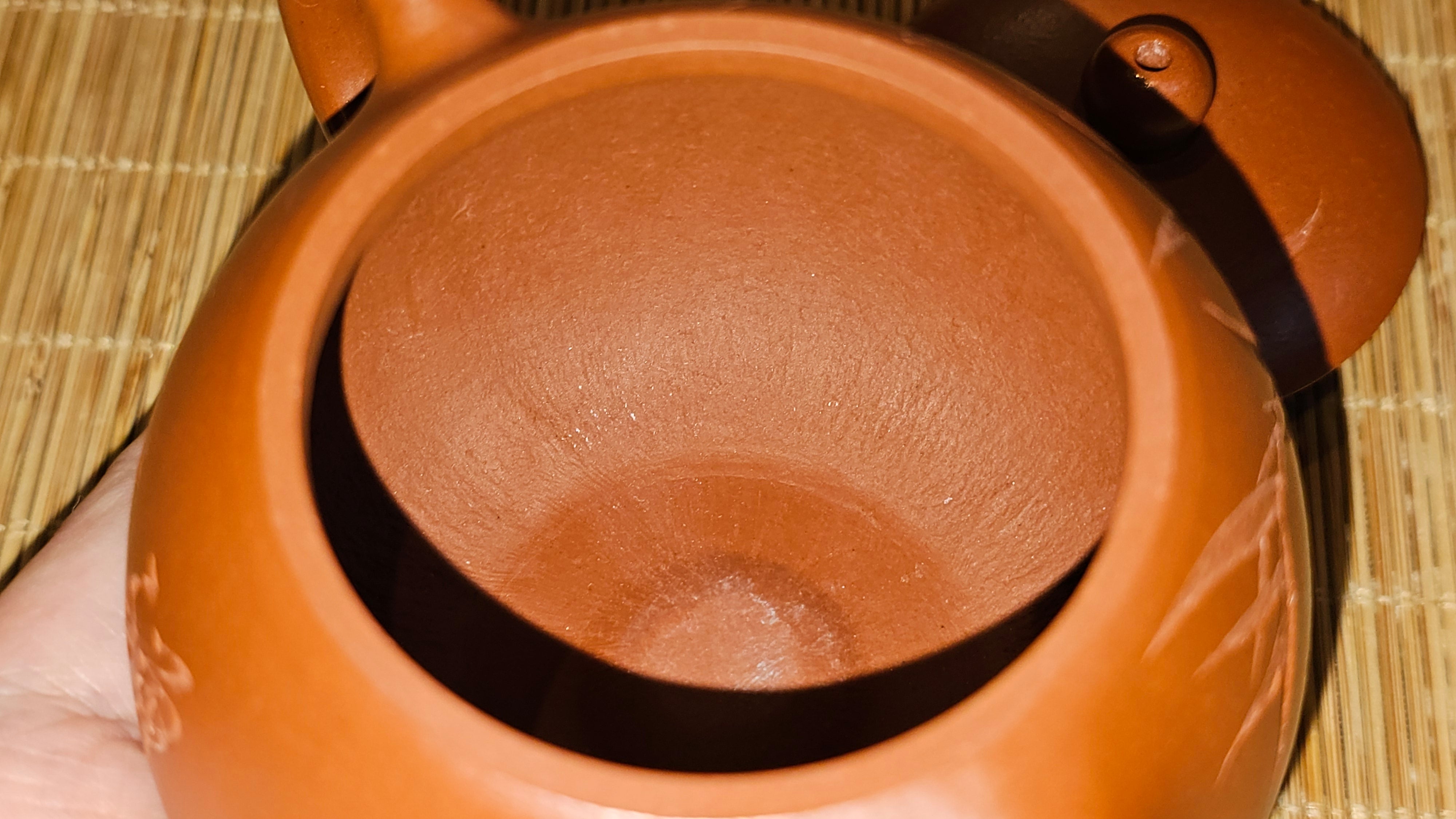 Xi Shi 西施 with Bamboo Engraving 竹刻绘, 161.1ml, Xiao Mei Yao Zhu Ni 小煤窑朱泥, by Collaborative Craftsman Zhai Yi Yao 翟一耀 and Craftsman Yi De Shu 一德书 ~ Congratulations to!Mr V.J.! 1157hrs 16th Sept 2025, Bartlett, IL!