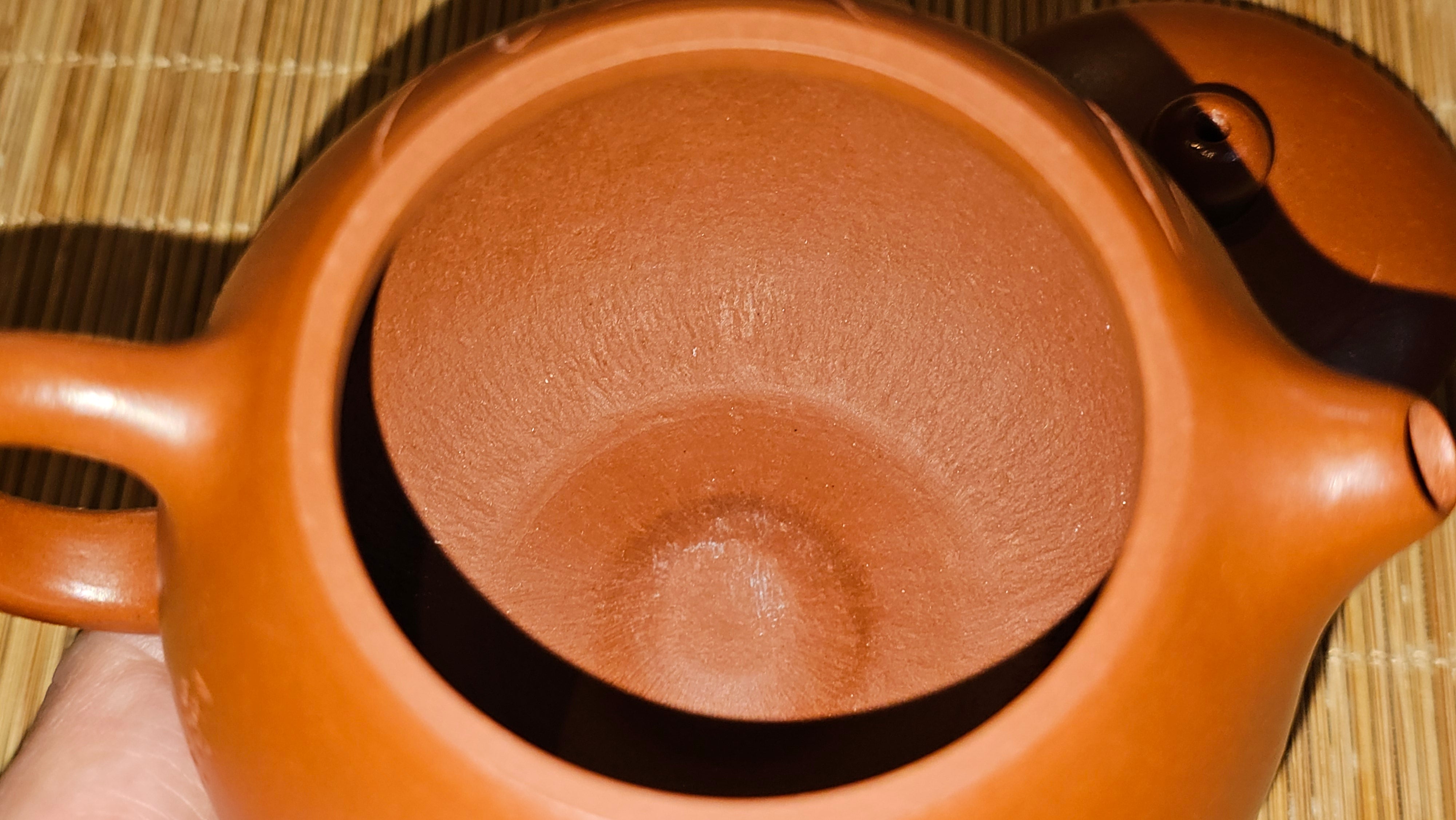 Xi Shi 西施 with Bamboo Engraving 竹刻绘, 161.1ml, Xiao Mei Yao Zhu Ni 小煤窑朱泥, by Collaborative Craftsman Zhai Yi Yao 翟一耀 and Craftsman Yi De Shu 一德书 ~ Congratulations to!Mr V.J.! 1157hrs 16th Sept 2025, Bartlett, IL!