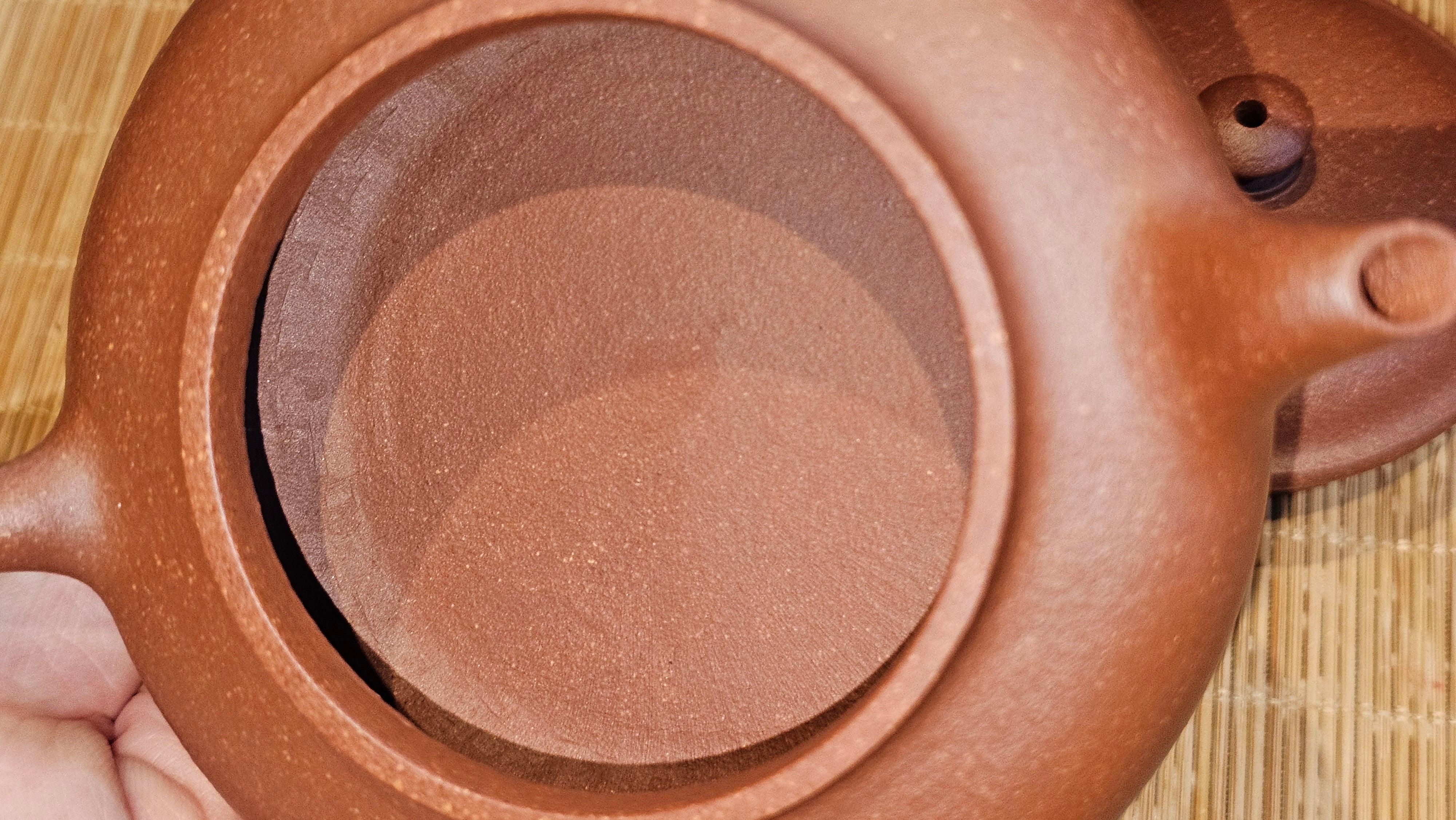 Xu Bian 虚扁, 186.2ml, Hong Jiang Po Ni 红降坡泥, by Craftsman Chen Gui Zhi 陈桂枝。(Red JiangPoNi is rarer than Yellow JiangPoNi, XiaoMeiYao ZhuNi & ZhaoZhuang ZhuNi) ~ Congratulations to Mr B.! 1532hrs 12th Sept 2025! Summerville, Canada🇨🇦.