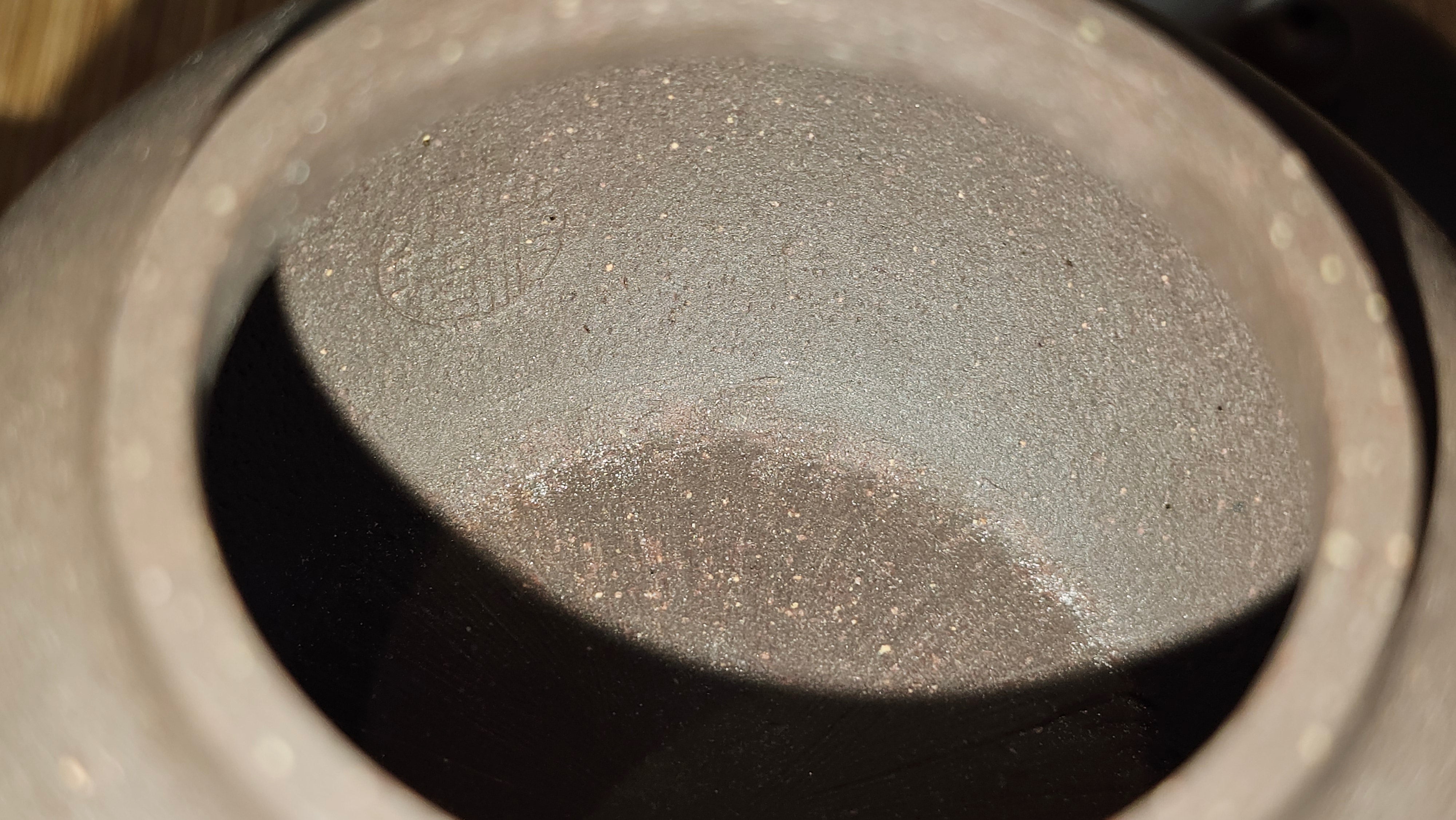 Gao Pan 高番, 140.6ml (very well-weighted bottom, stable!), Tai Xi Zi Ni (Gao Wen) 台西紫泥(高温), by our Craftsman Fan Xiao Zhi 范小智 ~ Congratulations!to Mr J.S.! 1105hrs 2nd September 2025, Chicago! IL.