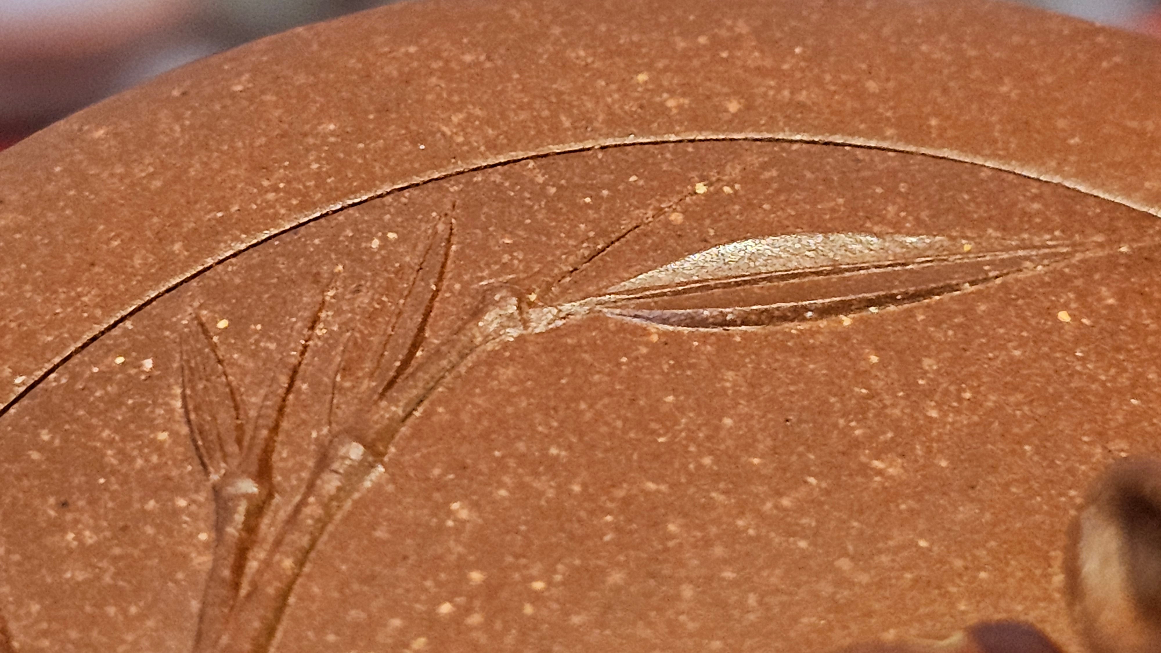 《湘妃竹段》"Xiang Fei Zhu Duan", 238.3ml, Di Cao Qing Zi Ni with Duan Ni Clay embellishments for the characteristic "Xiang Fei Bamboo" Patterns, by L4 Assoc Master Yu Chun Lei 俞春雷 ~!Congratulations to Ms S.M.! 1558hrs 4th Sept 2025, Velden! The Netherlands🇳🇱.