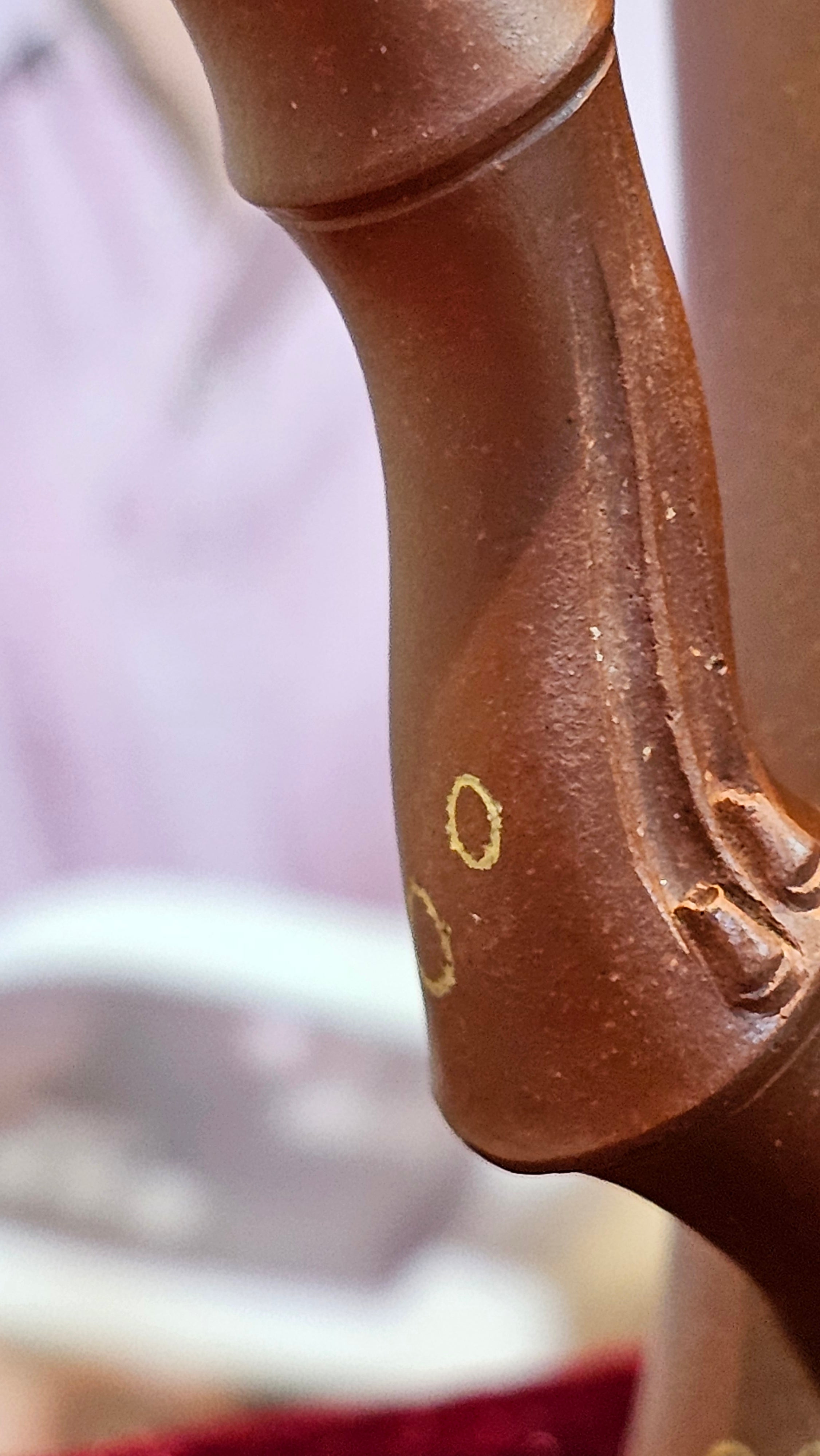 《湘妃竹段》"Xiang Fei Zhu Duan", 238.3ml, Di Cao Qing Zi Ni with Duan Ni Clay embellishments for the characteristic "Xiang Fei Bamboo" Patterns, by L4 Assoc Master Yu Chun Lei 俞春雷 ~!Congratulations to Ms S.M.! 1558hrs 4th Sept 2025, Velden! The Netherlands🇳🇱.