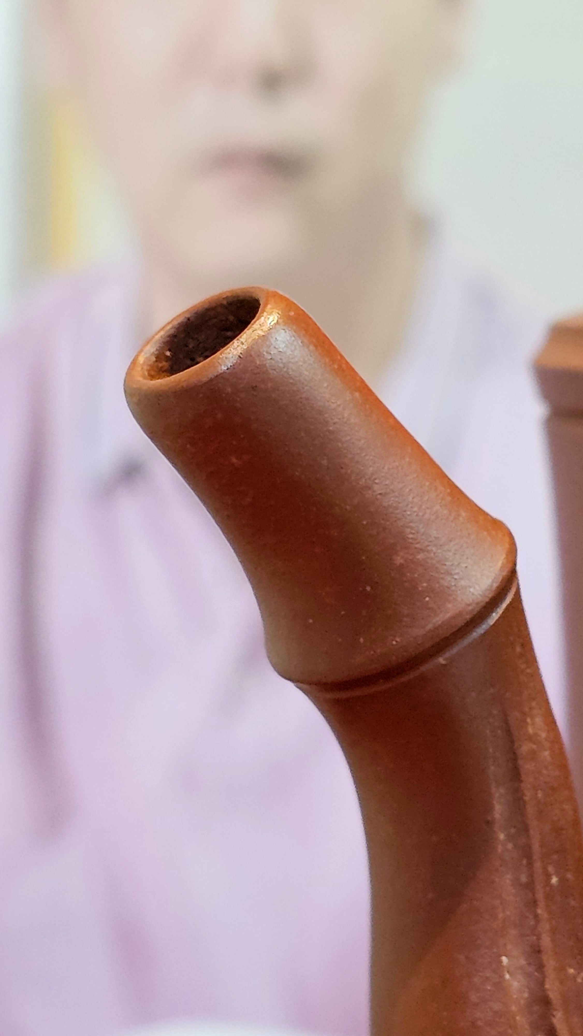 《湘妃竹段》"Xiang Fei Zhu Duan", 238.3ml, Di Cao Qing Zi Ni with Duan Ni Clay embellishments for the characteristic "Xiang Fei Bamboo" Patterns, by L4 Assoc Master Yu Chun Lei 俞春雷 ~!Congratulations to Ms S.M.! 1558hrs 4th Sept 2025, Velden! The Netherlands🇳🇱.