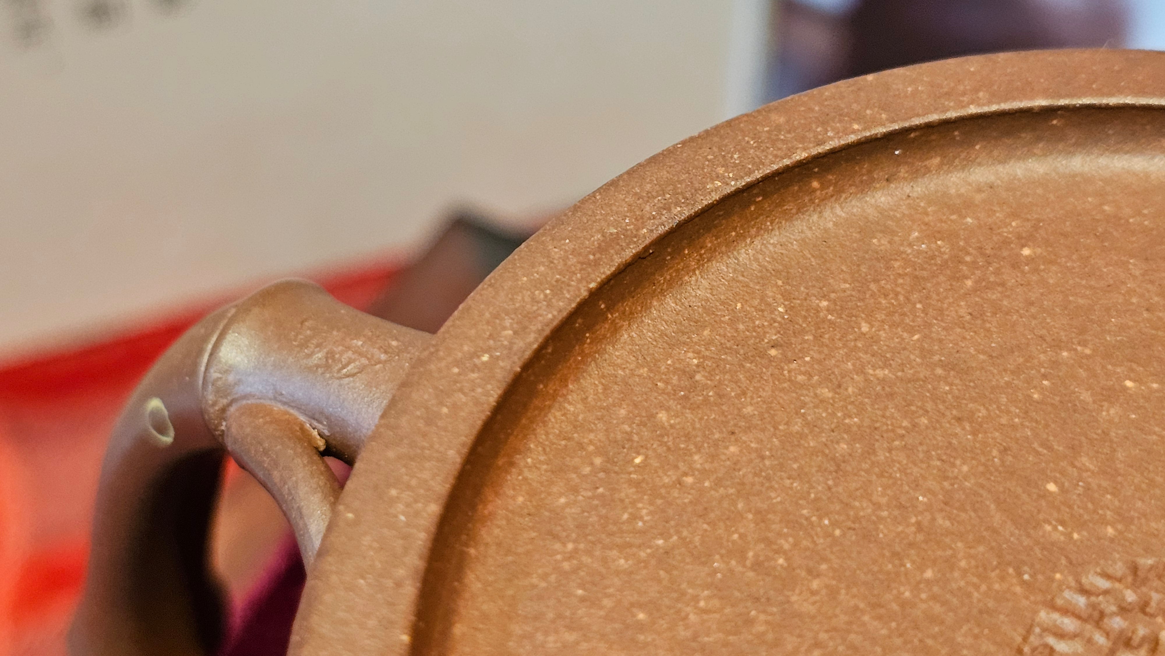 《湘妃竹段》"Xiang Fei Zhu Duan", 238.3ml, Di Cao Qing Zi Ni with Duan Ni Clay embellishments for the characteristic "Xiang Fei Bamboo" Patterns, by L4 Assoc Master Yu Chun Lei 俞春雷 ~!Congratulations to Ms S.M.! 1558hrs 4th Sept 2025, Velden! The Netherlands🇳🇱.