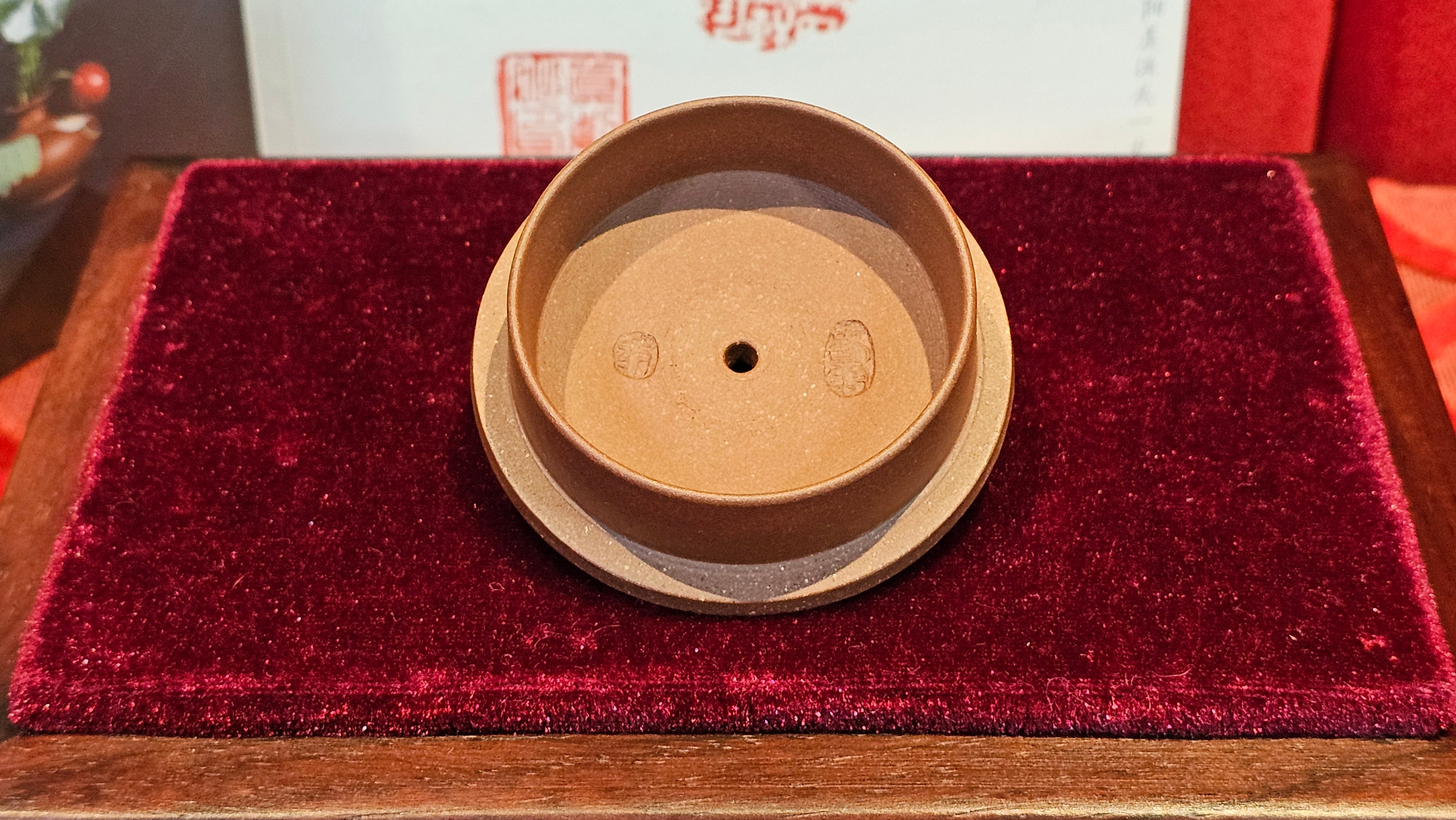 《湘妃竹段》"Xiang Fei Zhu Duan", 238.3ml, Di Cao Qing Zi Ni with Duan Ni Clay embellishments for the characteristic "Xiang Fei Bamboo" Patterns, by L4 Assoc Master Yu Chun Lei 俞春雷 ~!Congratulations to Ms S.M.! 1558hrs 4th Sept 2025, Velden! The Netherlands🇳🇱.