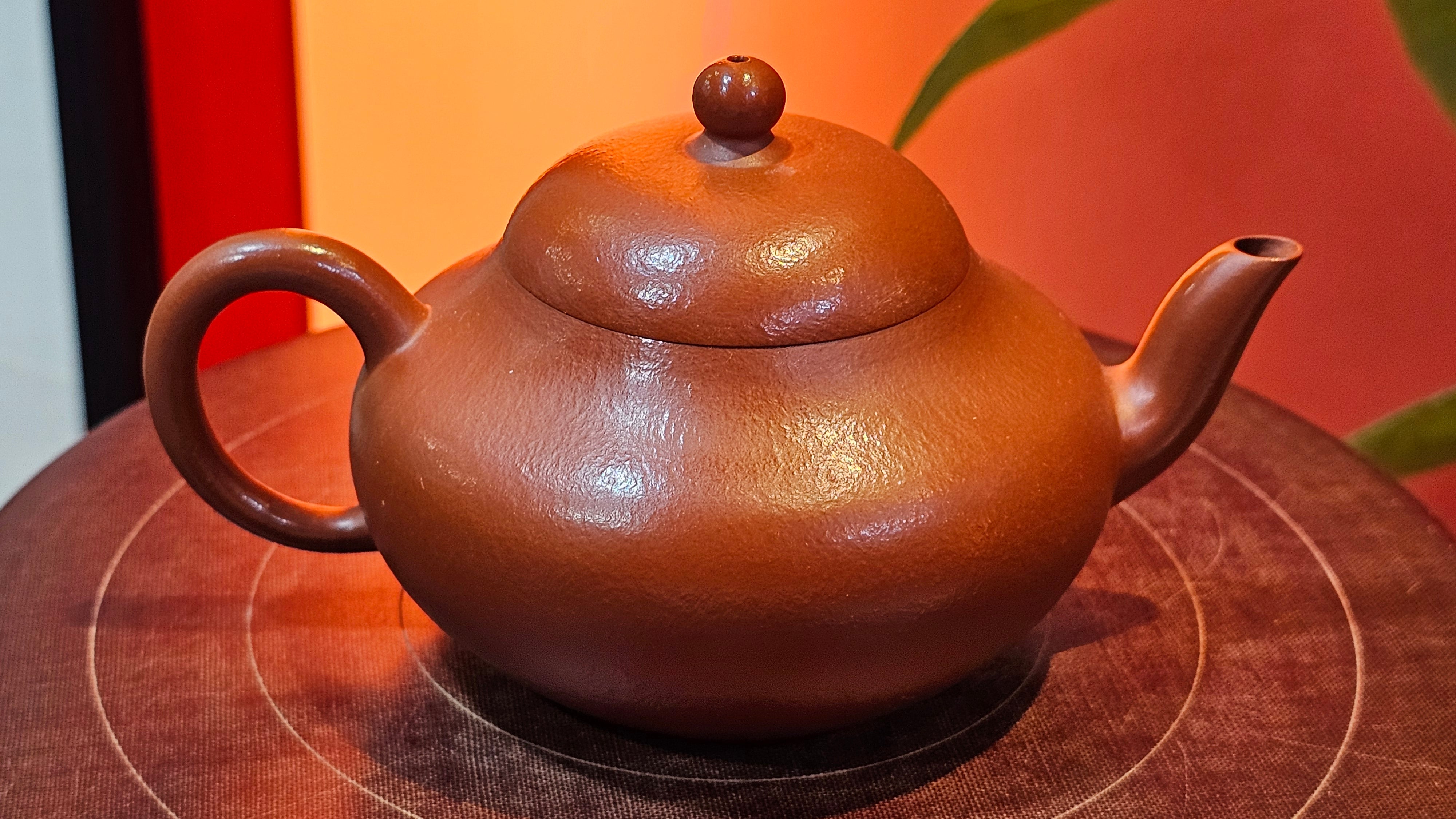 Li Xing 梨形, 151.8ml, Xiao Mei Yao Zhu Ni 小煤窑朱泥 by Craftsman Zhai Yi Yao 翟一耀 ~!Congratulations to Mr K.S.! 0052hrs 10th Sept 2025, Greenville, SC!