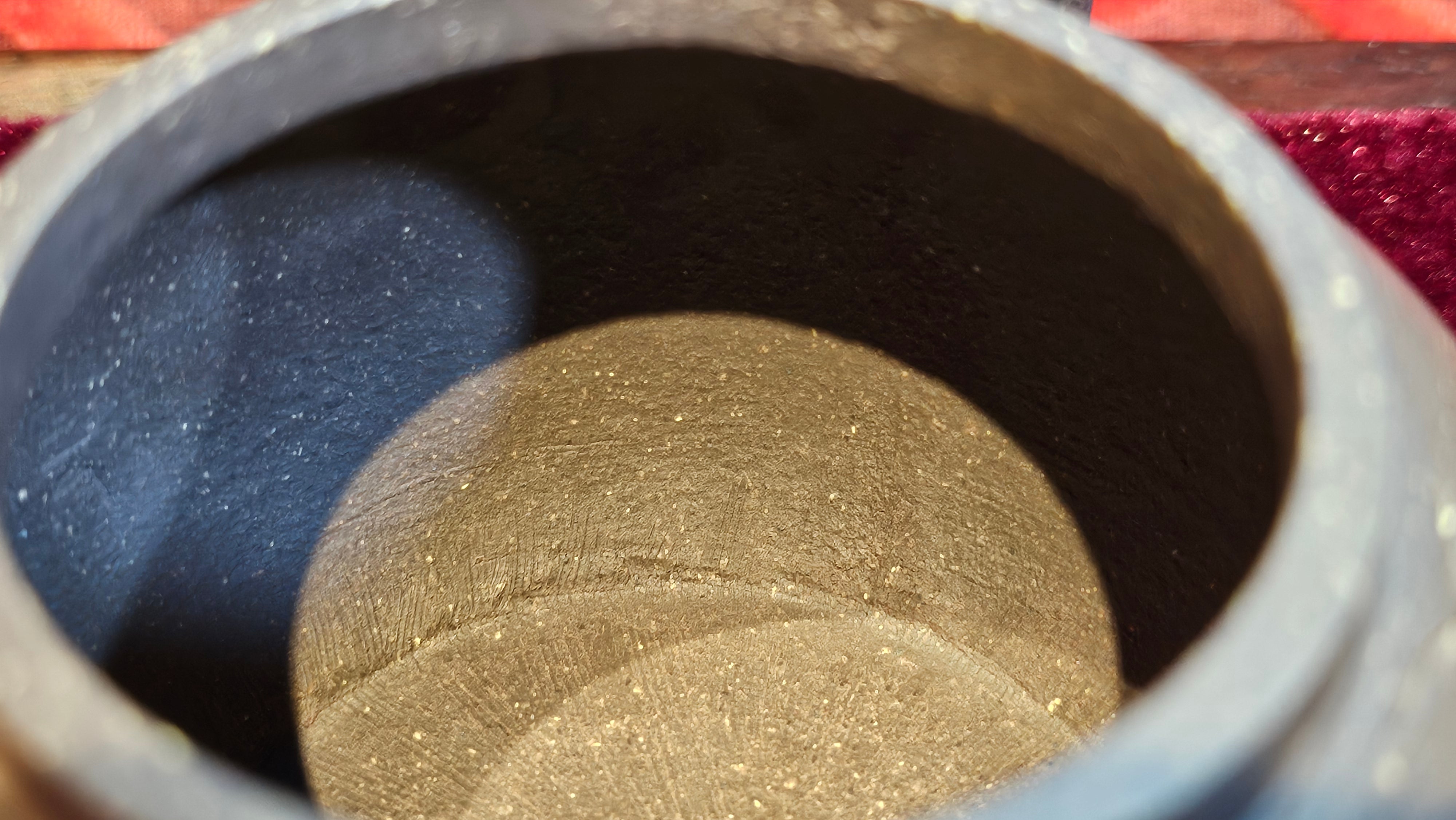 《平盖莲子》"Ping Gai Lian Zi", 233.9ml, Qing Hui Duan Ni 青灰段泥 ~ Crafted by L3A Consummate Master Artist Li Yan Ru 李艳如 ~ Congratulations to Dr W.S.! 1012hrs 6th Sept 2025! Phoenix, AZ!