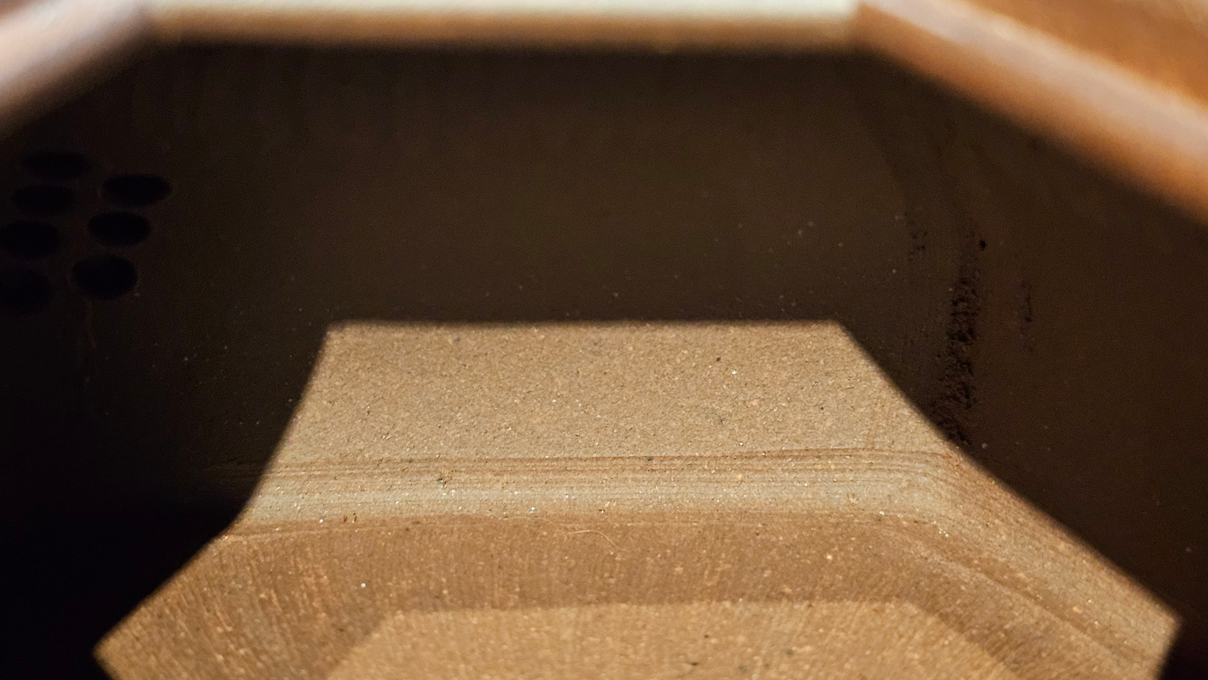 《六方半月》"Liu Fang Ban Yue", 290.1ml, "一饮涤昏寐，情思爽朗满天地" and Lotus Flower nengraving, Di Cao Qing Zi Ni 底槽青紫泥, by L2A Senior Consummate Artist Yuan Hui 袁辉 ~ Congratulations!to Ms M.L., 0732hrs 6th Sept 2025, Phoenix, AZ!