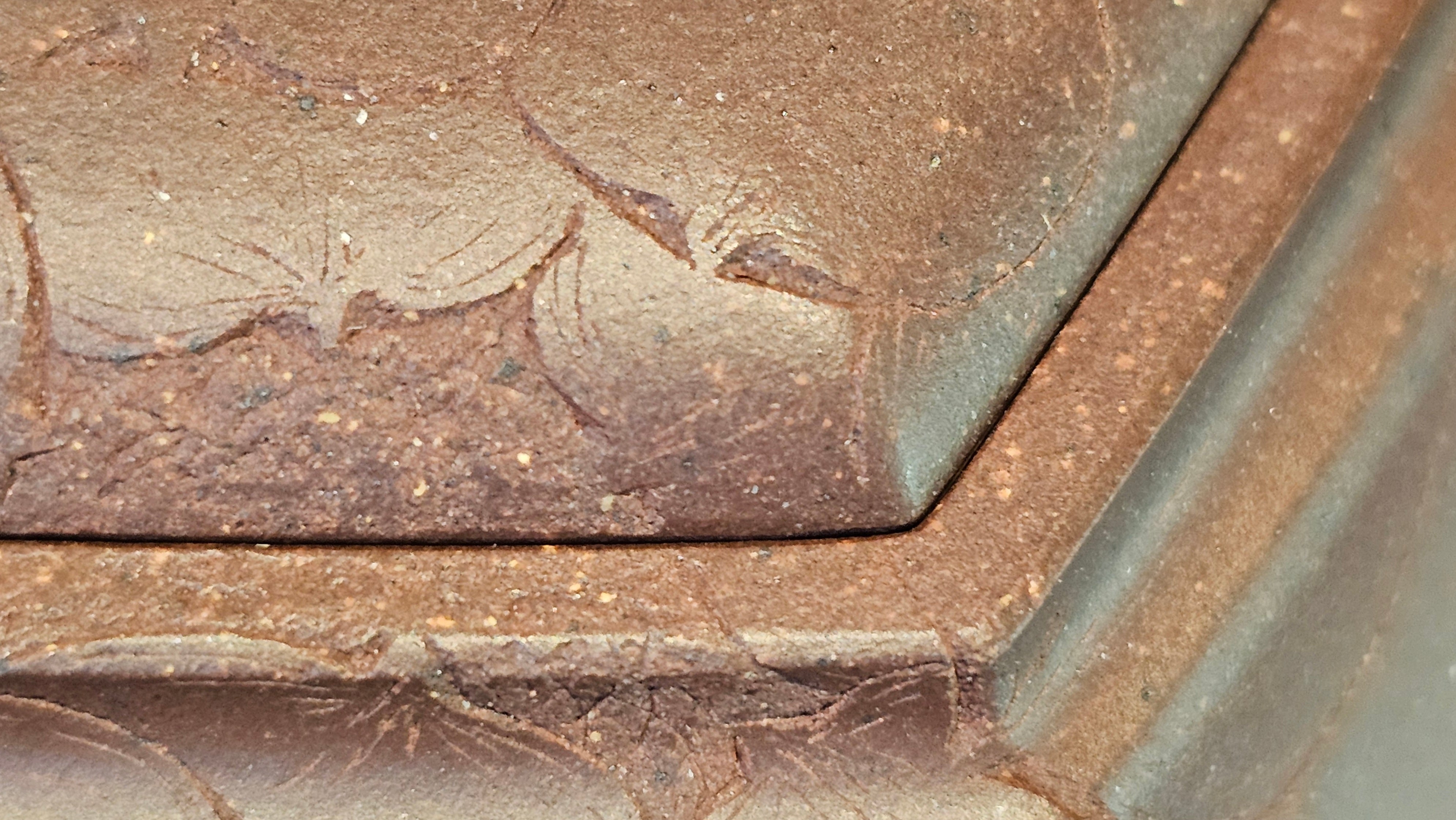 《六方半月》"Liu Fang Ban Yue", 290.1ml, "一饮涤昏寐，情思爽朗满天地" and Lotus Flower nengraving, Di Cao Qing Zi Ni 底槽青紫泥, by L2A Senior Consummate Artist Yuan Hui 袁辉 ~ Congratulations!to Ms M.L., 0732hrs 6th Sept 2025, Phoenix, AZ!