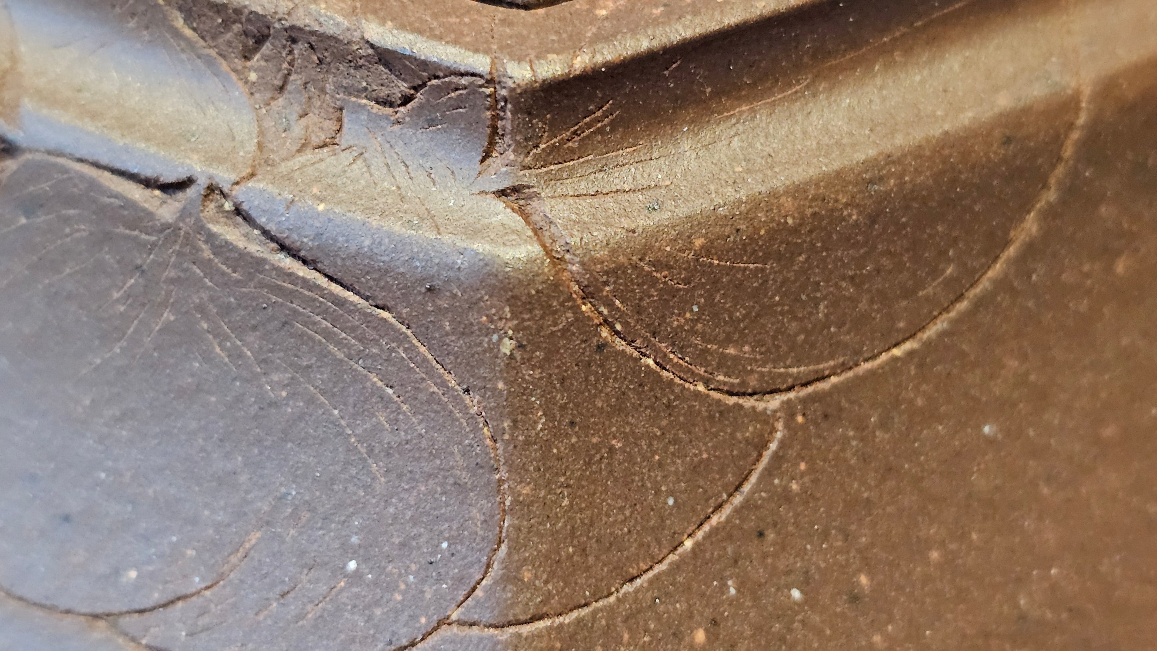 《六方半月》"Liu Fang Ban Yue", 290.1ml, "一饮涤昏寐，情思爽朗满天地" and Lotus Flower nengraving, Di Cao Qing Zi Ni 底槽青紫泥, by L2A Senior Consummate Artist Yuan Hui 袁辉 ~ Congratulations!to Ms M.L., 0732hrs 6th Sept 2025, Phoenix, AZ!