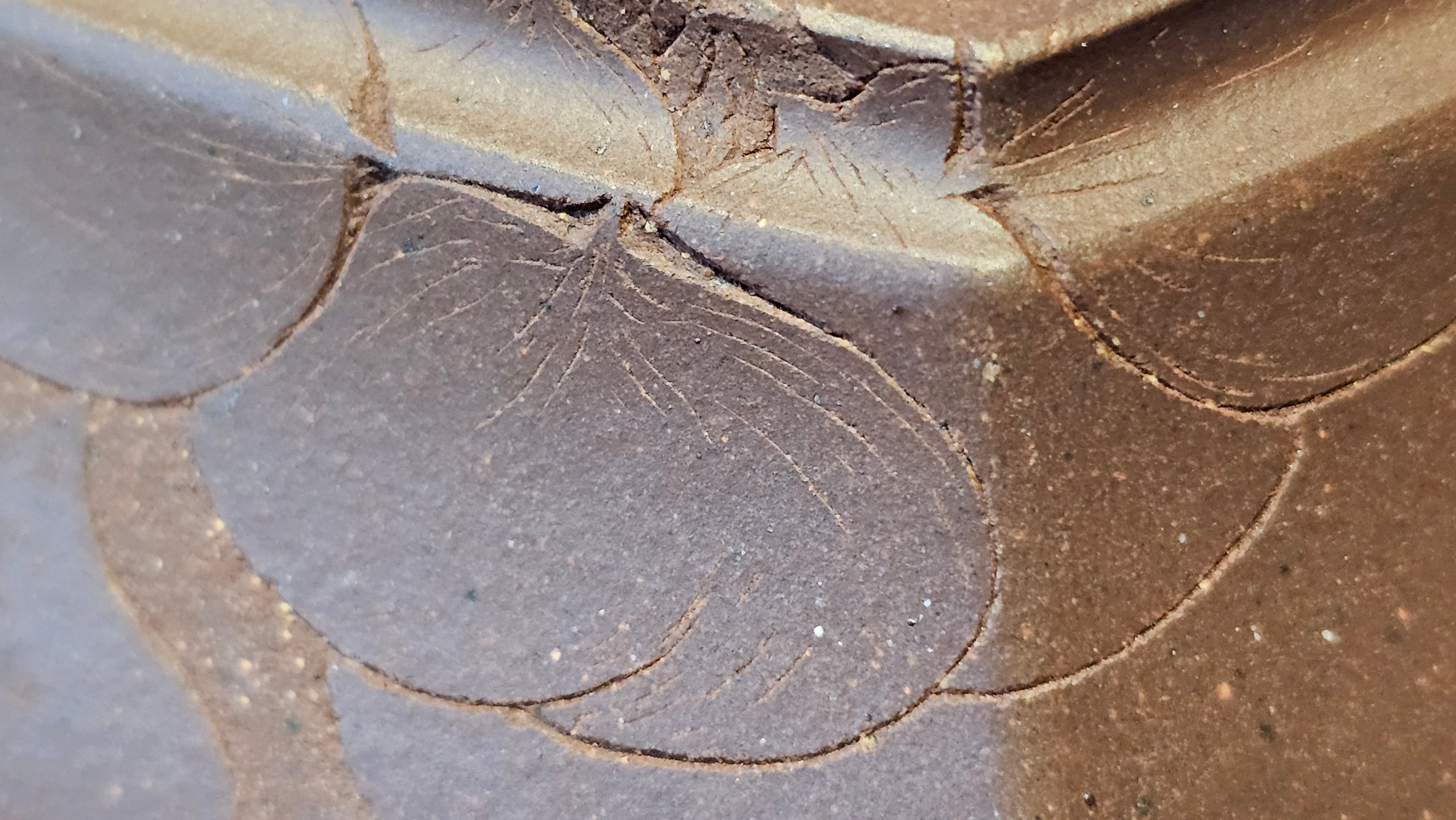 《六方半月》"Liu Fang Ban Yue", 290.1ml, "一饮涤昏寐，情思爽朗满天地" and Lotus Flower nengraving, Di Cao Qing Zi Ni 底槽青紫泥, by L2A Senior Consummate Artist Yuan Hui 袁辉 ~ Congratulations!to Ms M.L., 0732hrs 6th Sept 2025, Phoenix, AZ!