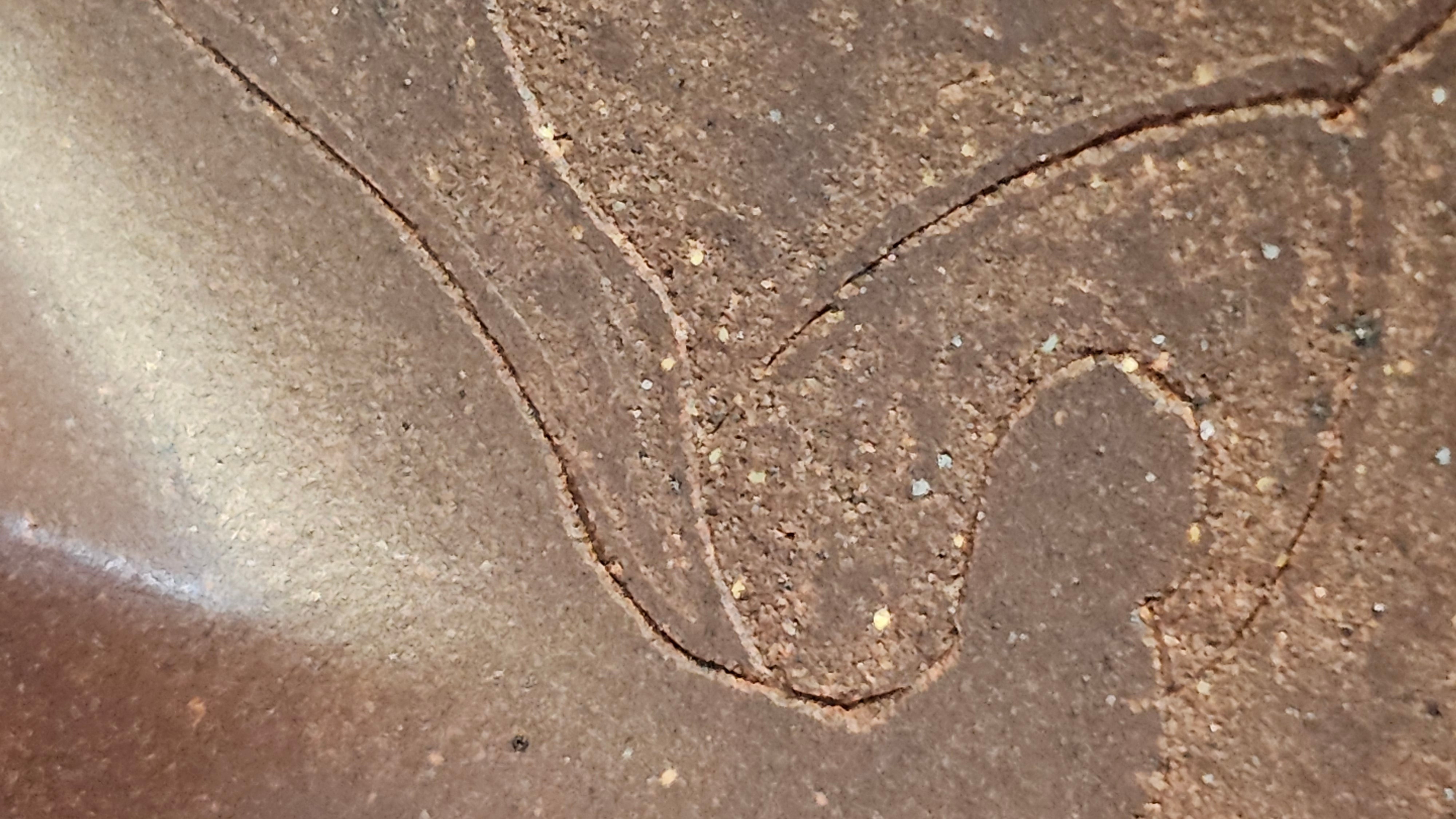 《六方半月》"Liu Fang Ban Yue", 290.1ml, "一饮涤昏寐，情思爽朗满天地" and Lotus Flower nengraving, Di Cao Qing Zi Ni 底槽青紫泥, by L2A Senior Consummate Artist Yuan Hui 袁辉 ~ Congratulations!to Ms M.L., 0732hrs 6th Sept 2025, Phoenix, AZ!