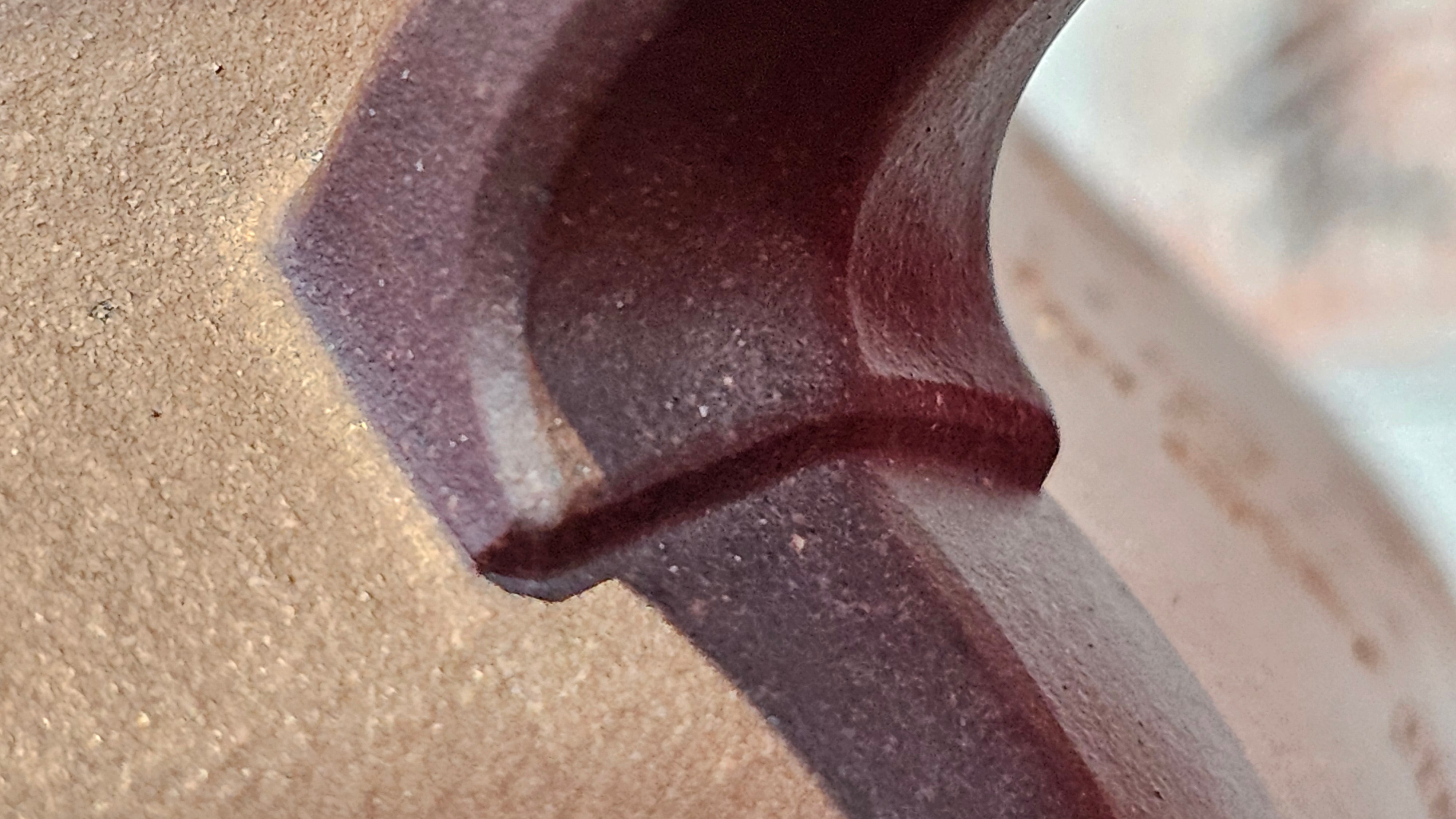 《六方半月》"Liu Fang Ban Yue", 290.1ml, "一饮涤昏寐，情思爽朗满天地" and Lotus Flower nengraving, Di Cao Qing Zi Ni 底槽青紫泥, by L2A Senior Consummate Artist Yuan Hui 袁辉 ~ Congratulations!to Ms M.L., 0732hrs 6th Sept 2025, Phoenix, AZ!