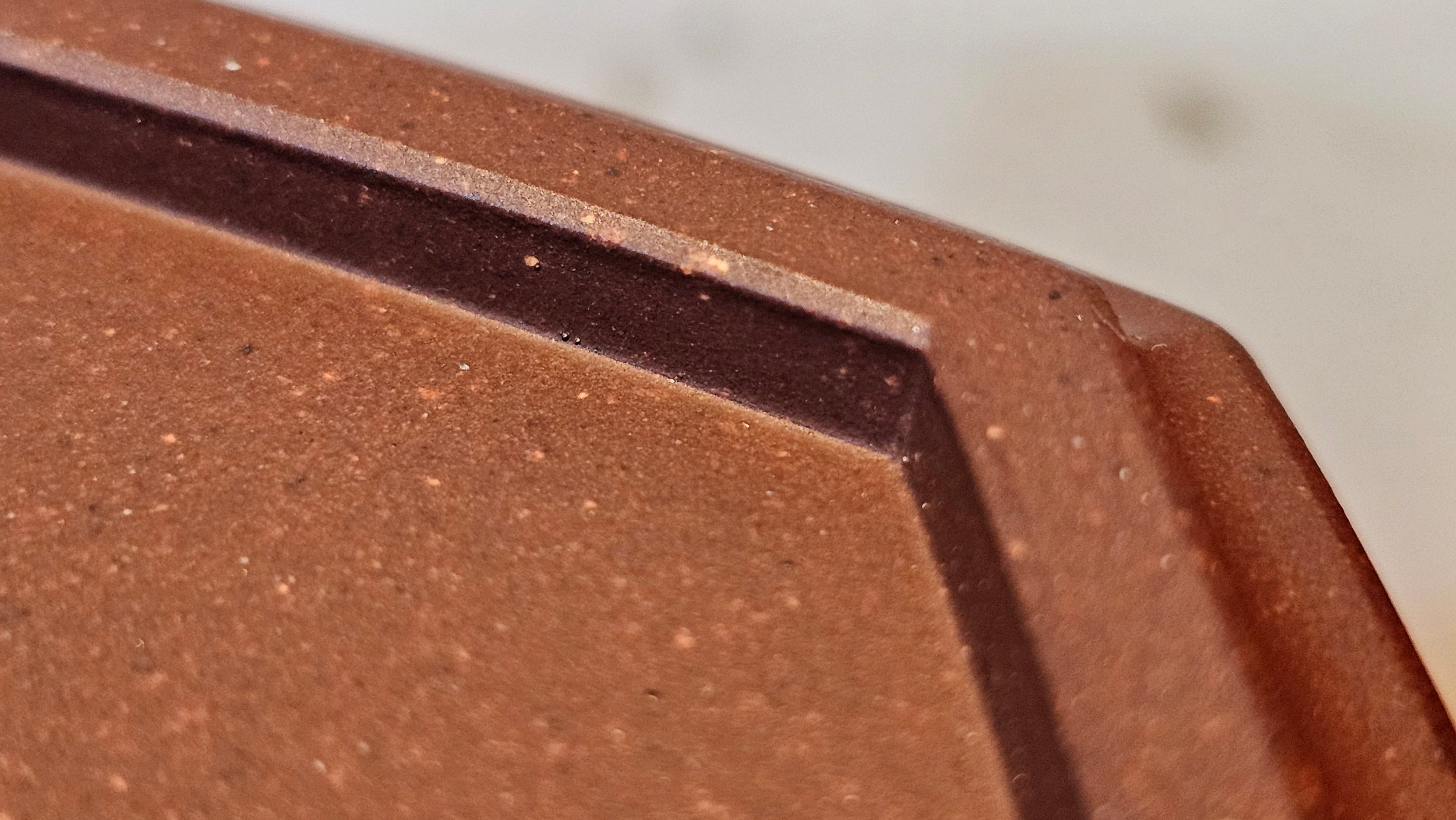 《六方半月》"Liu Fang Ban Yue", 290.1ml, "一饮涤昏寐，情思爽朗满天地" and Lotus Flower nengraving, Di Cao Qing Zi Ni 底槽青紫泥, by L2A Senior Consummate Artist Yuan Hui 袁辉 ~ Congratulations!to Ms M.L., 0732hrs 6th Sept 2025, Phoenix, AZ!