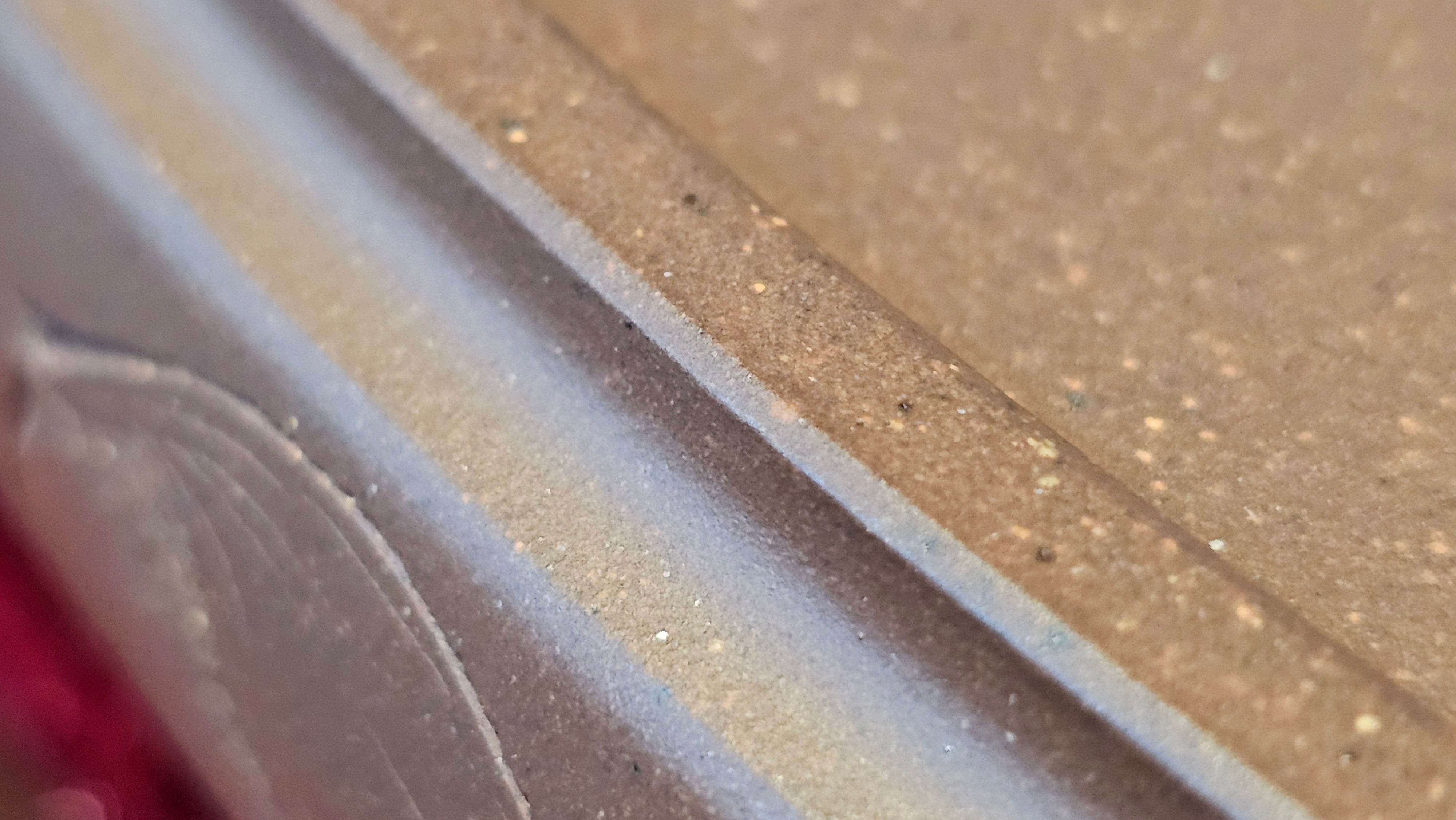 《六方半月》"Liu Fang Ban Yue", 290.1ml, "一饮涤昏寐，情思爽朗满天地" and Lotus Flower nengraving, Di Cao Qing Zi Ni 底槽青紫泥, by L2A Senior Consummate Artist Yuan Hui 袁辉 ~ Congratulations!to Ms M.L., 0732hrs 6th Sept 2025, Phoenix, AZ!