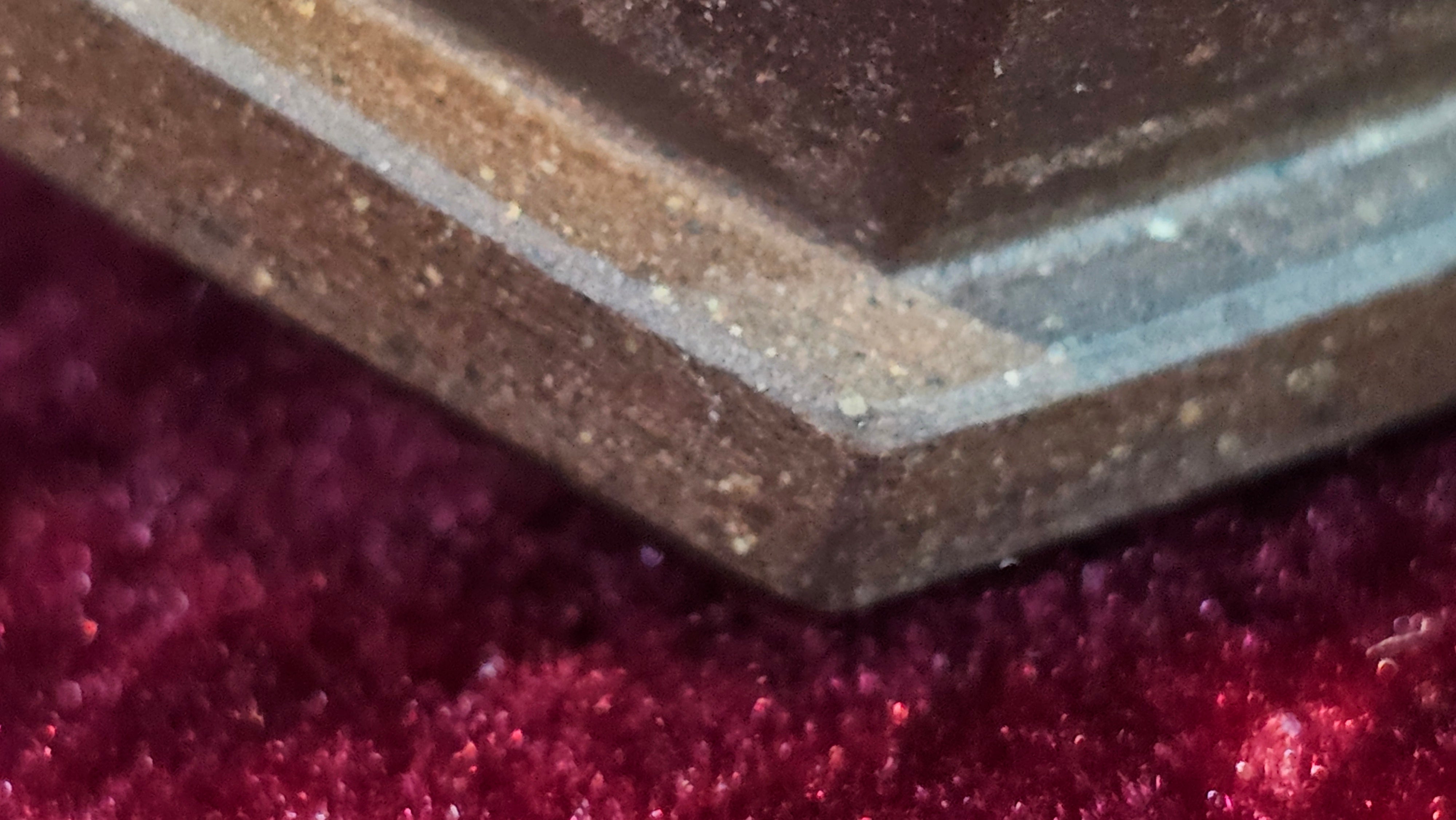 《六方半月》"Liu Fang Ban Yue", 290.1ml, "一饮涤昏寐，情思爽朗满天地" and Lotus Flower nengraving, Di Cao Qing Zi Ni 底槽青紫泥, by L2A Senior Consummate Artist Yuan Hui 袁辉 ~ Congratulations!to Ms M.L., 0732hrs 6th Sept 2025, Phoenix, AZ!